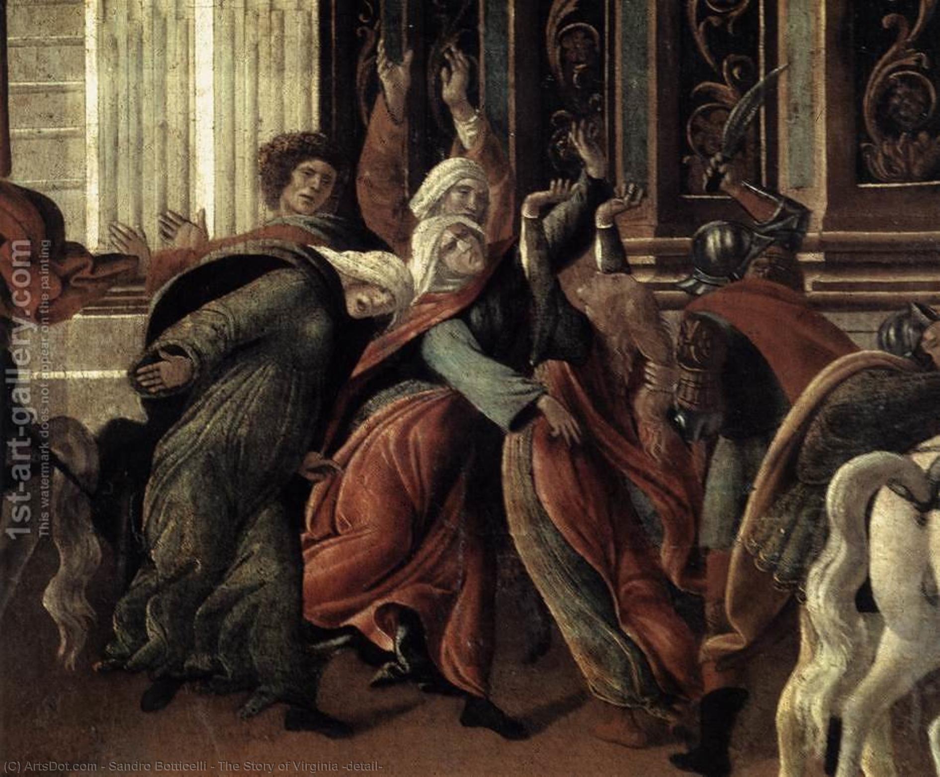 Order Oil Painting Replica The Story of Virginia (detail) by Sandro Botticelli (1445-1510, Italy) | ArtsDot.com