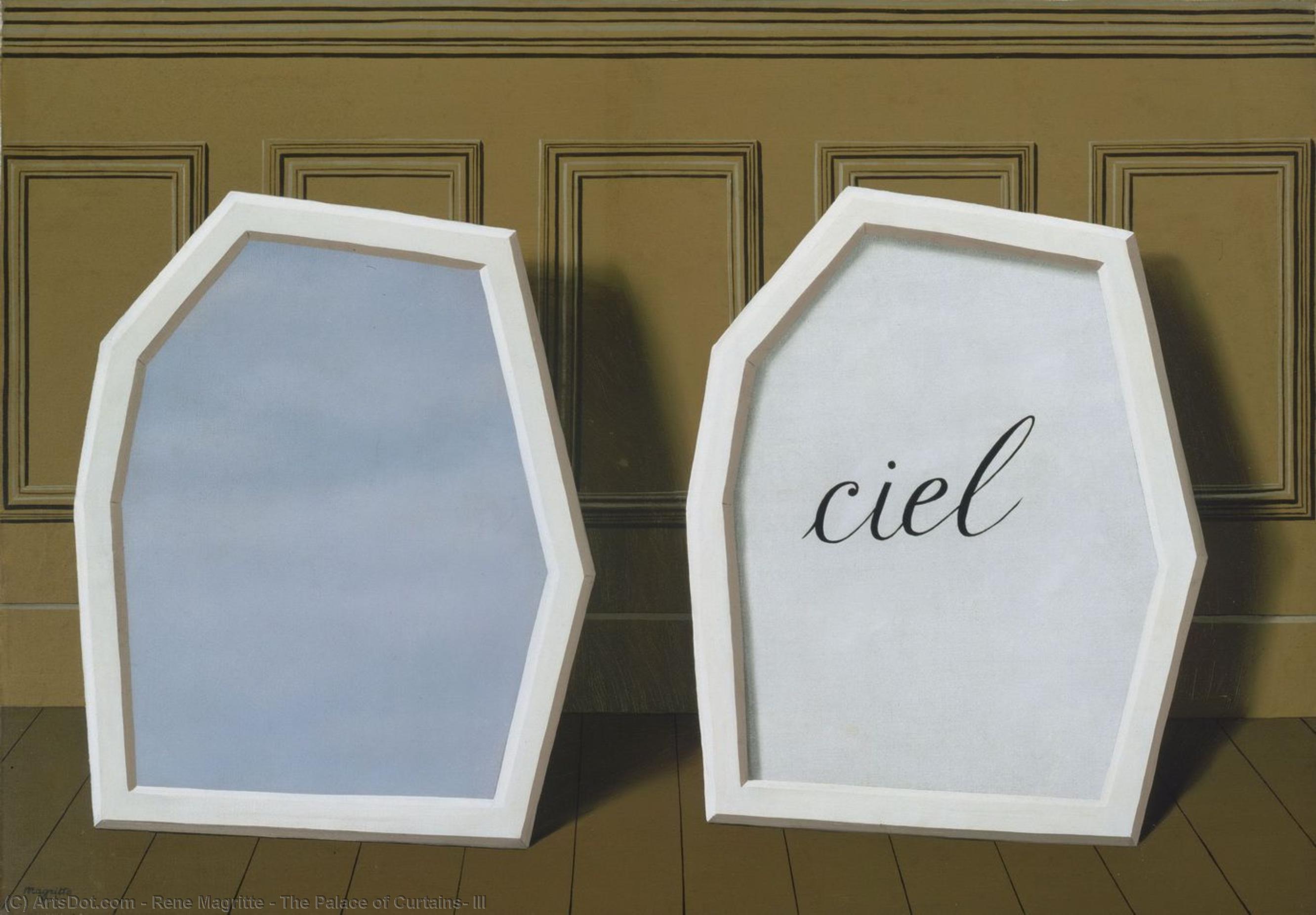 Order Paintings Reproductions The Palace of Curtains, III by Rene Magritte (Inspired By) (1898-1967, Belgium) | ArtsDot.com
