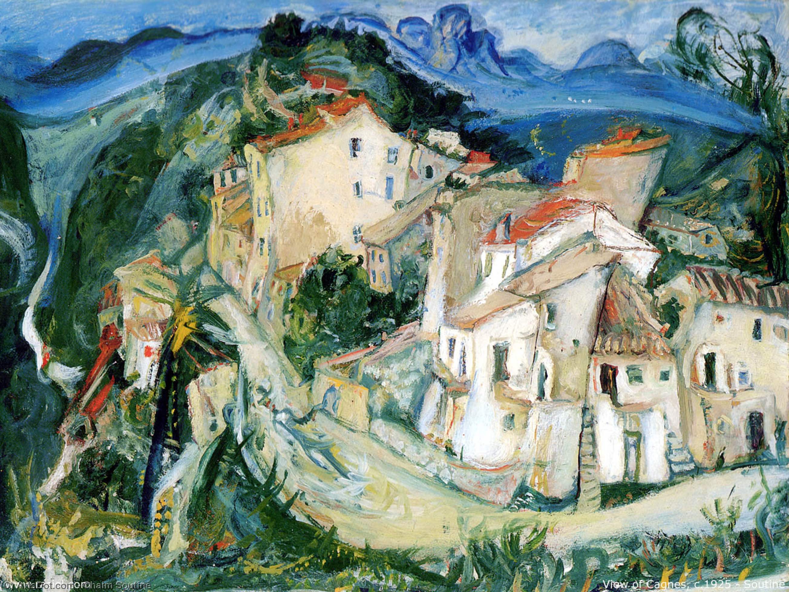 Order Oil Painting Replica View of Cagnes by Chaim Soutine (1894-1943, Russia) | ArtsDot.com