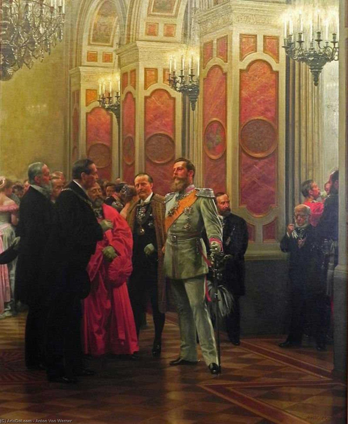 Order Oil Painting Replica Kronprinz friedrich by Anton Von Werner (1843-1915, Germany) | ArtsDot.com