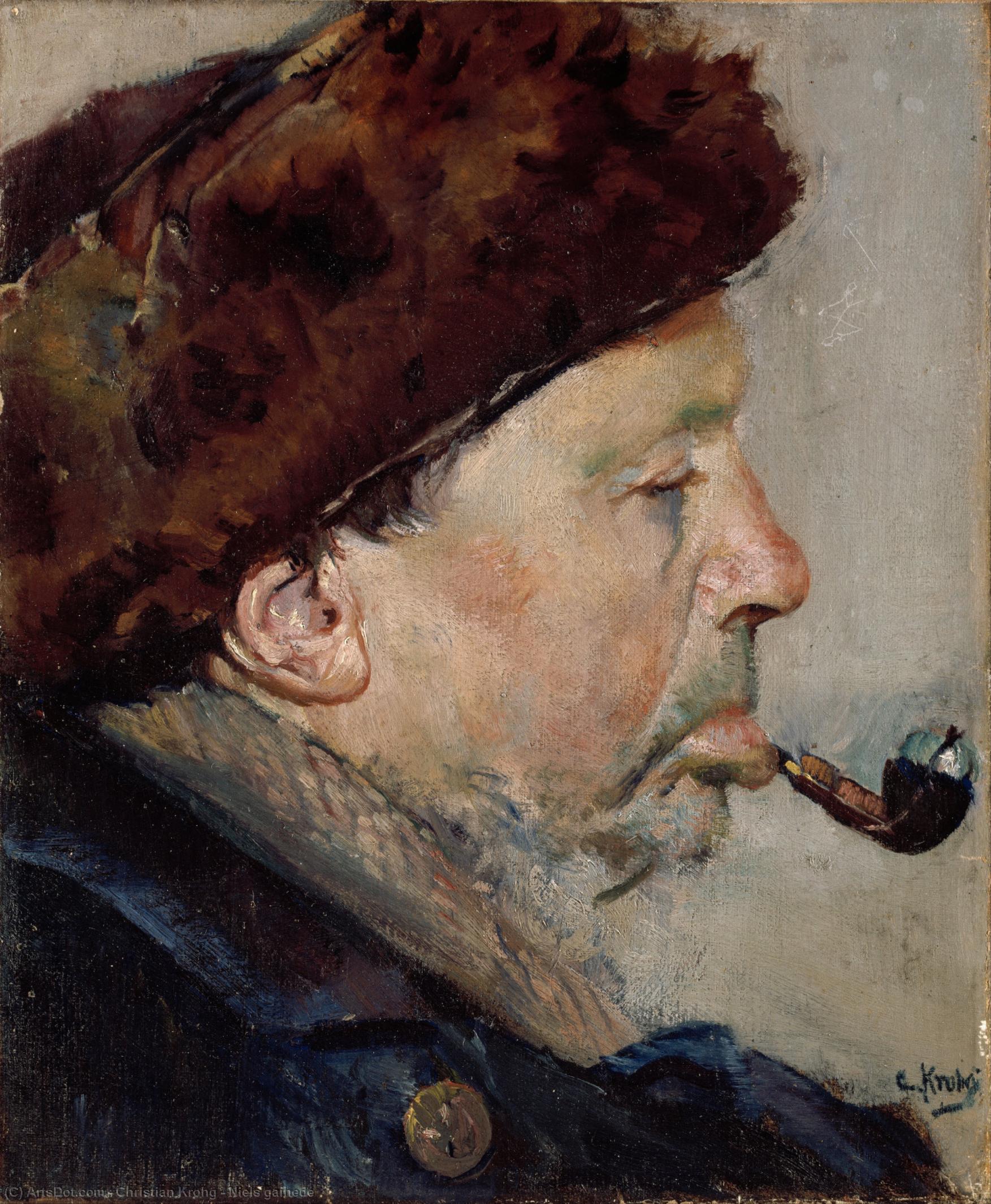 Order Paintings Reproductions Niels gaihede by Christian Krohg (1852-1925, Norway) | ArtsDot.com
