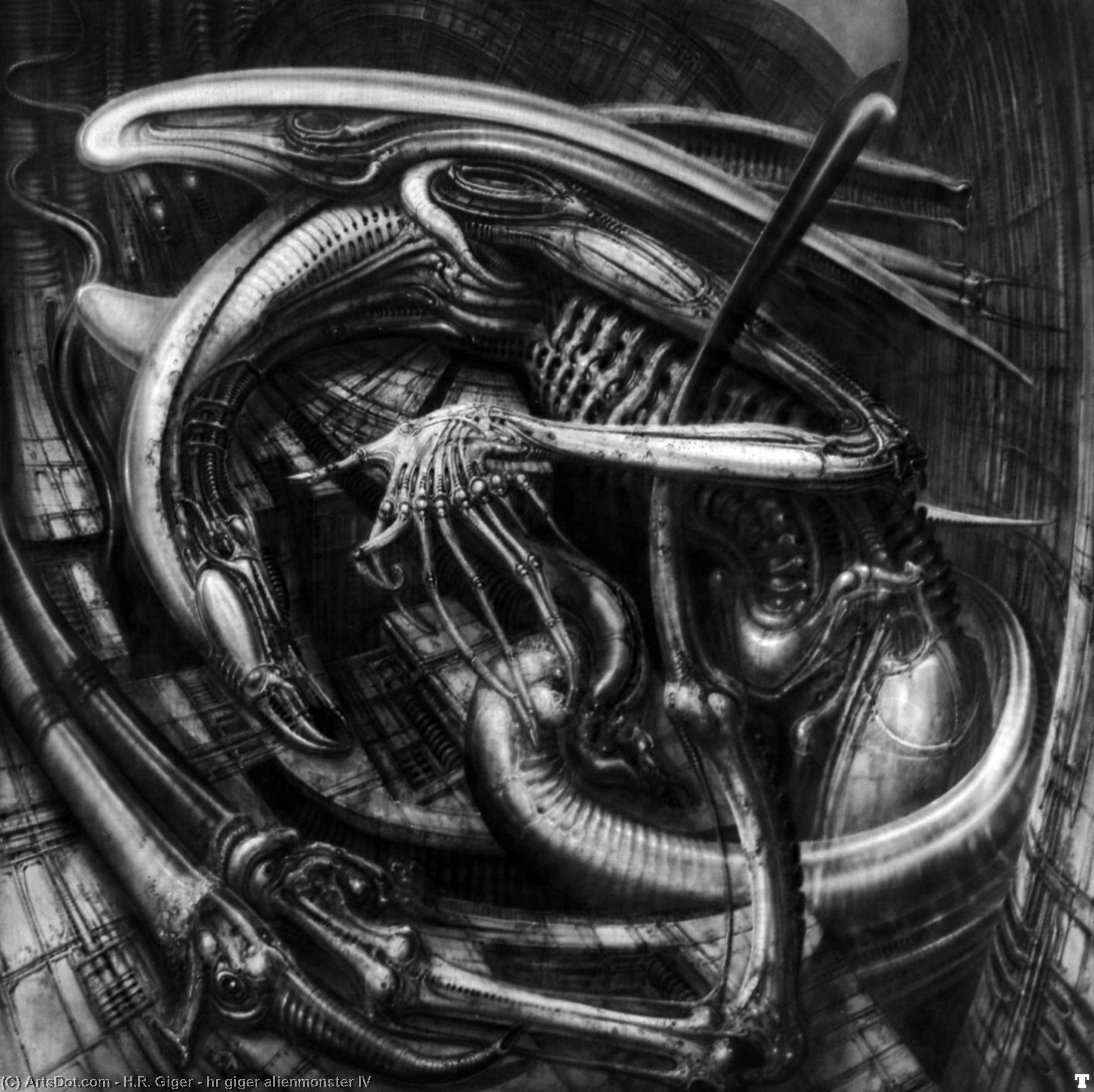 hr giger alienmonster IV by H.R. Giger (1940-2014, Switzerland) H.R. Giger | ArtsDot.com
