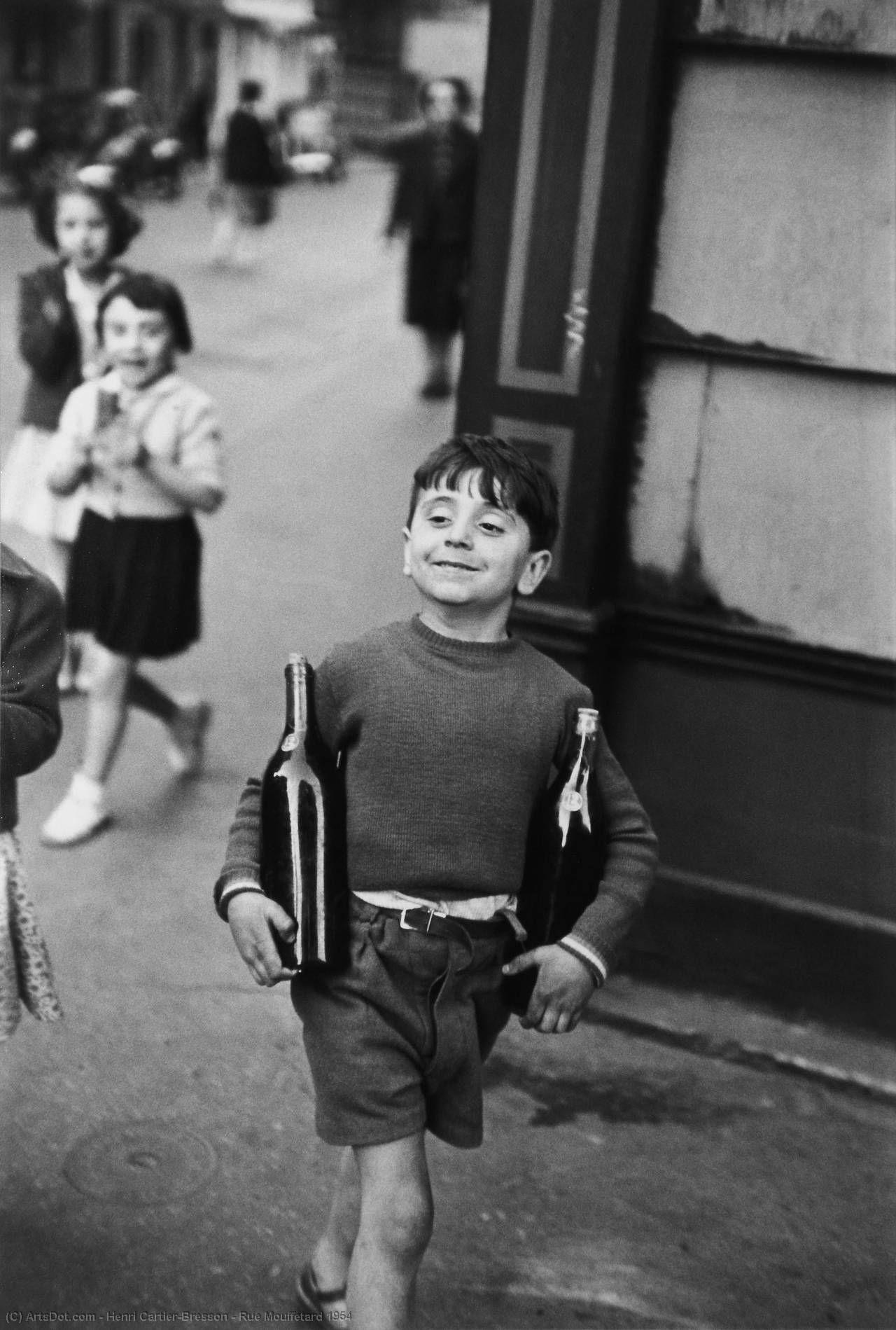 Rue Mouffetard 1954 by Henri Cartier-Bresson (1908-2004, France) Henri Cartier-Bresson | ArtsDot.com