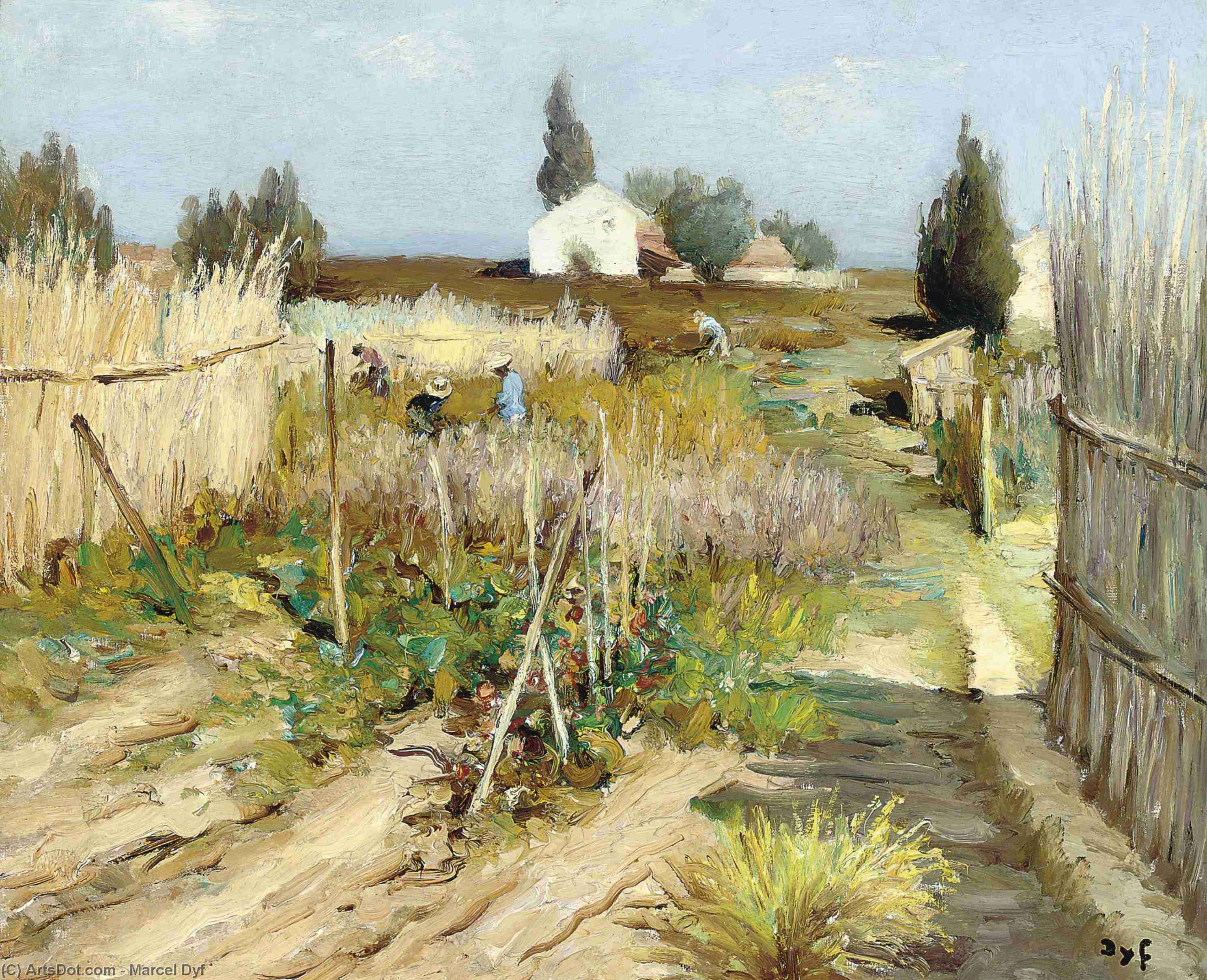 Buy Museum Art Reproductions Kitchen Garden in Provence, (1950) by Marcel Dyf (Inspired By) (1899-1985, France) | ArtsDot.com