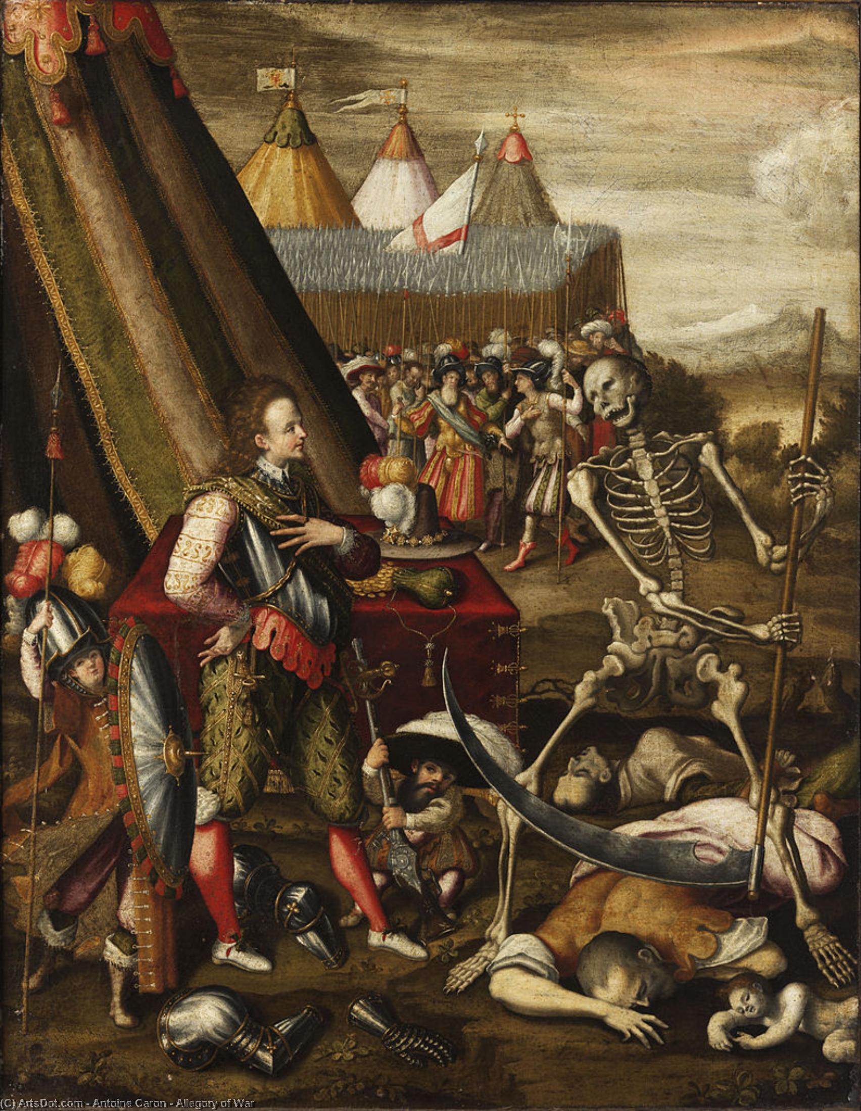 Order Oil Painting Replica Allegory of War by Antoine Caron (1521-1599, France) | ArtsDot.com