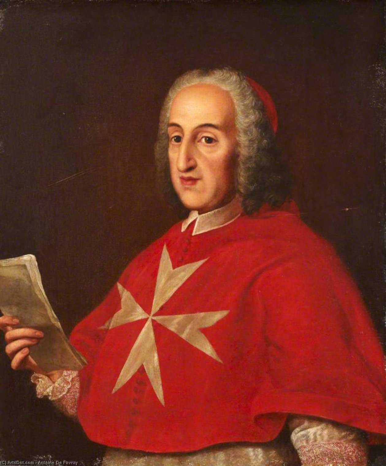 Buy Museum Art Reproductions Cardinal portocarrero by Antoine De Favray (1706-1798, France) | ArtsDot.com