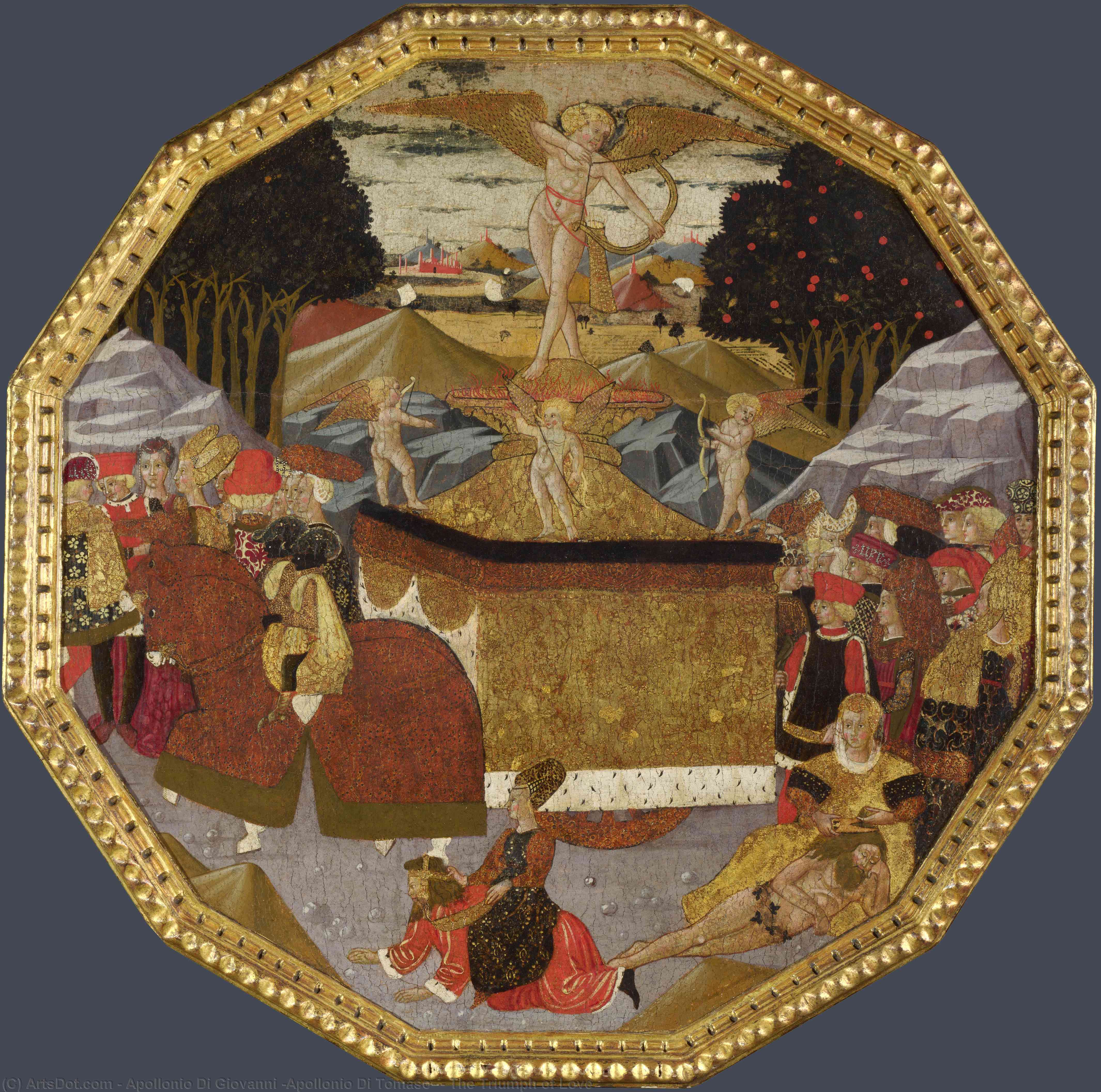 Buy Museum Art Reproductions The Triumph of Love by Apollonio Di Giovanni (Apollonio Di Tomaso) (1416-1465, Italy) | ArtsDot.com