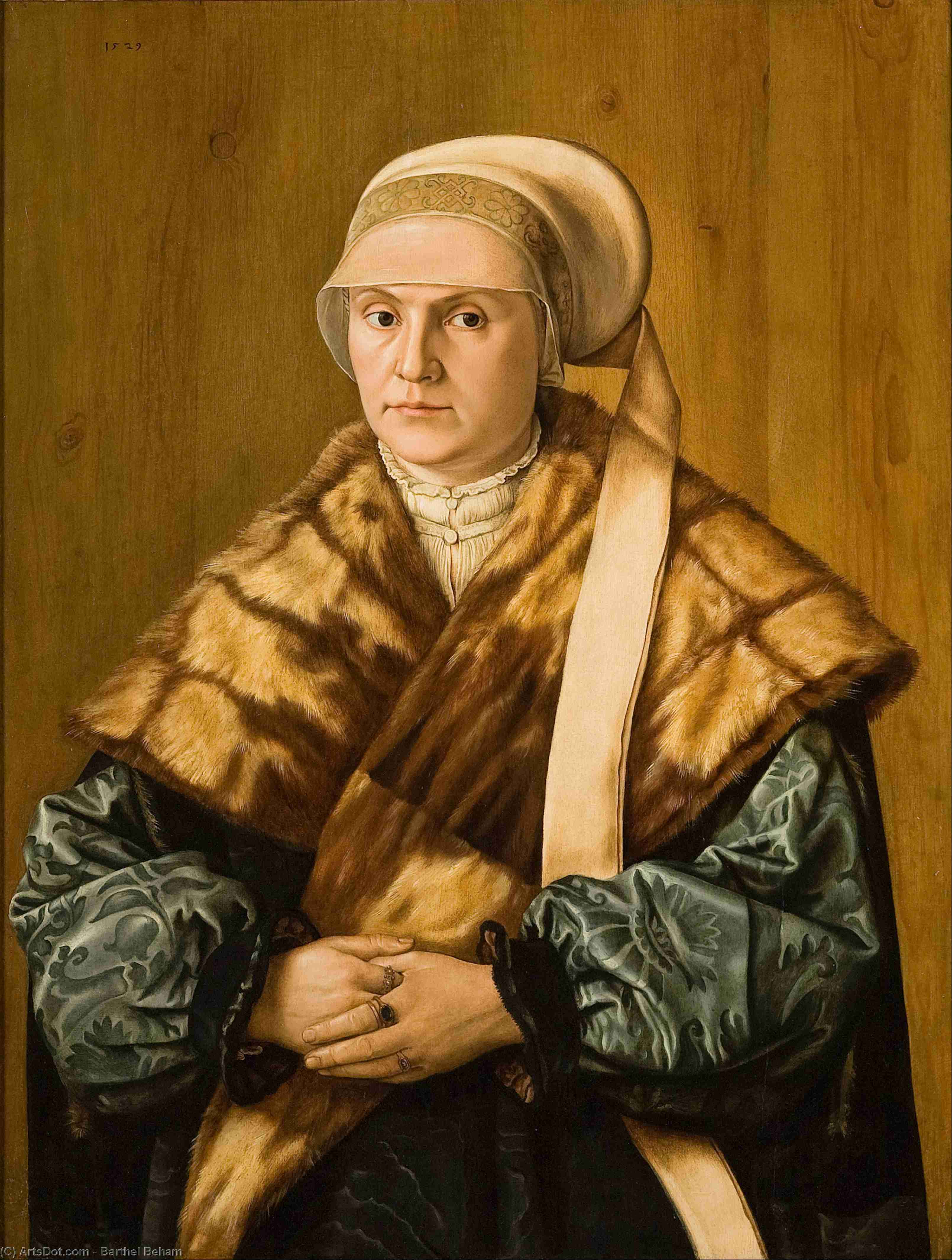 Order Oil Painting Replica Portrait of a Woman by Barthel Beham (1502-1540, Germany) | ArtsDot.com