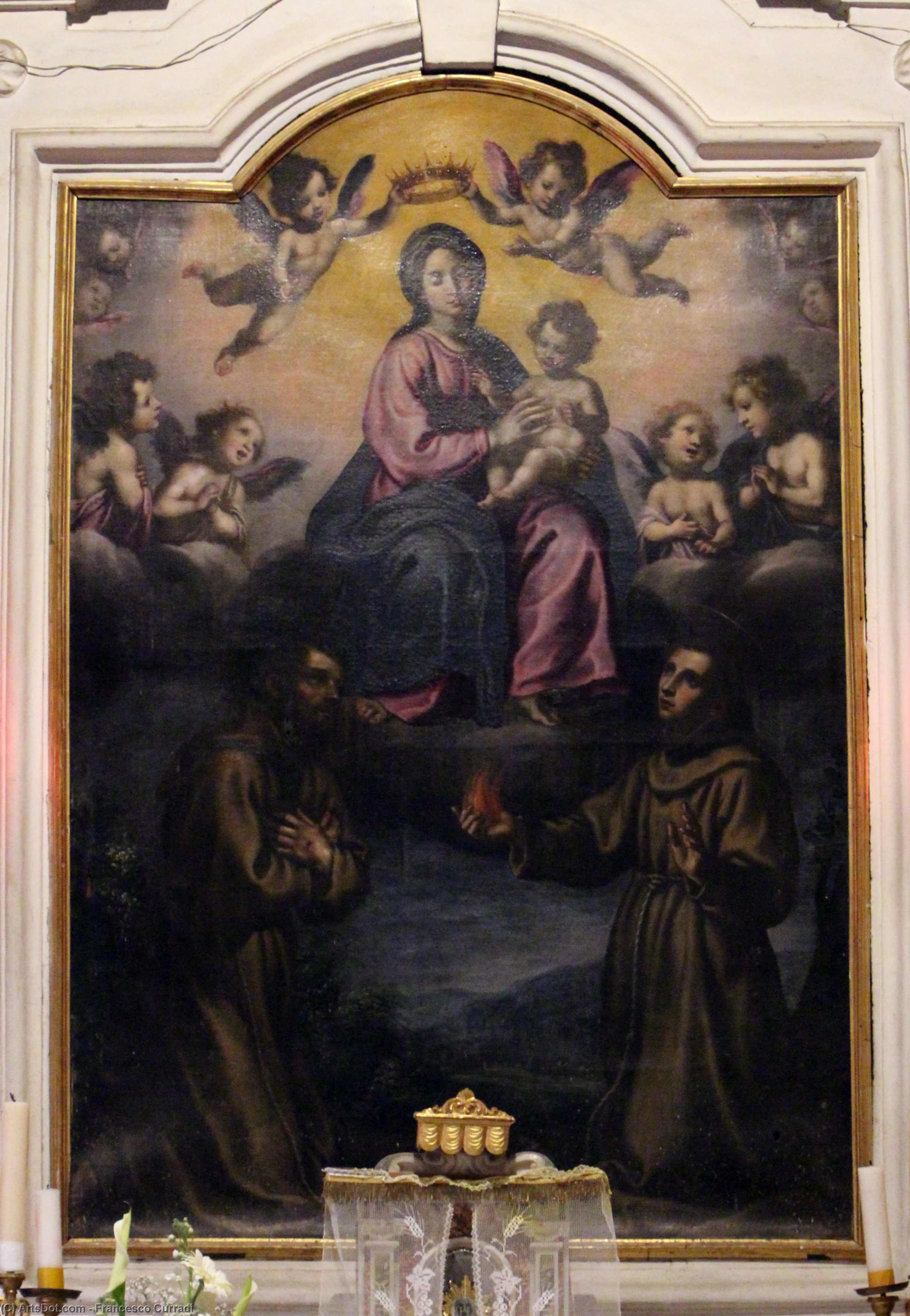 Buy Museum Art Reproductions San Michele Arcangelo (Montevettolini) by Francesco Curradi (1570-1661, Italy) | ArtsDot.com