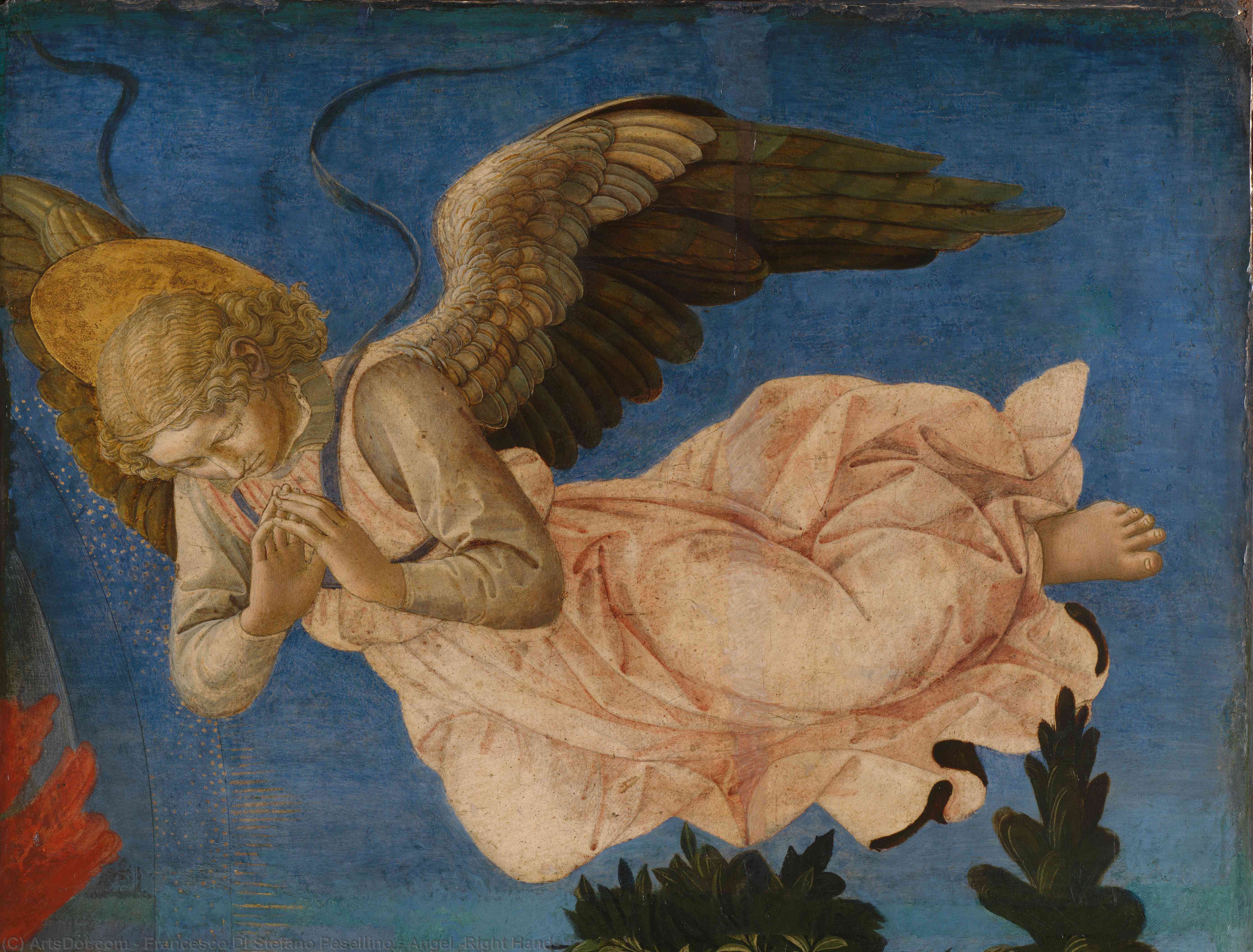 Buy Museum Art Reproductions Angel (Right Hand) by Francesco Di Stefano Pesellino (1422-1457) | ArtsDot.com