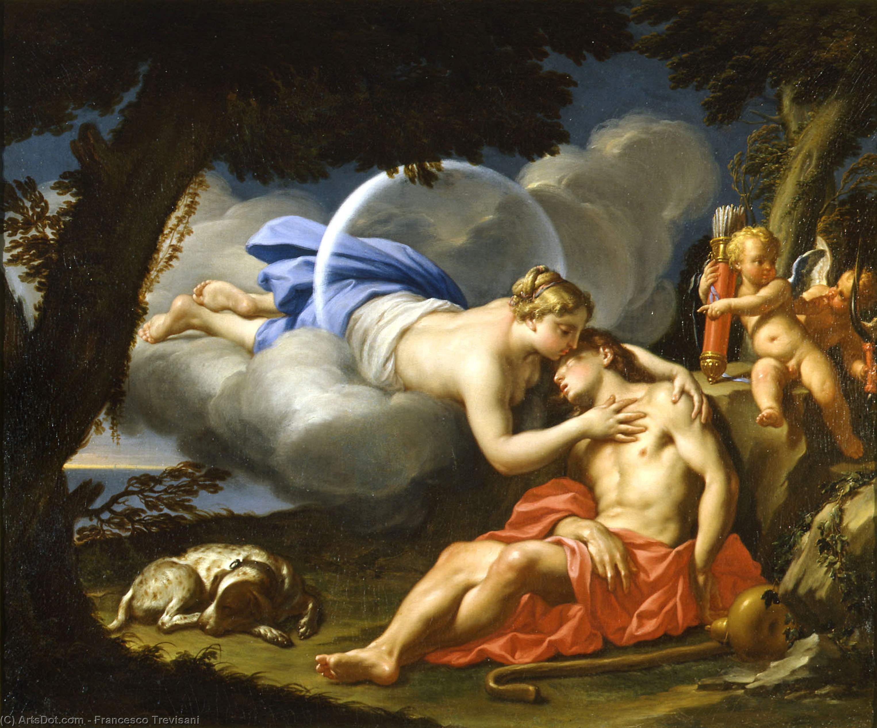 Buy Museum Art Reproductions Diana and Endymion by Francesco Trevisani (1656-1746, Italy) | ArtsDot.com
