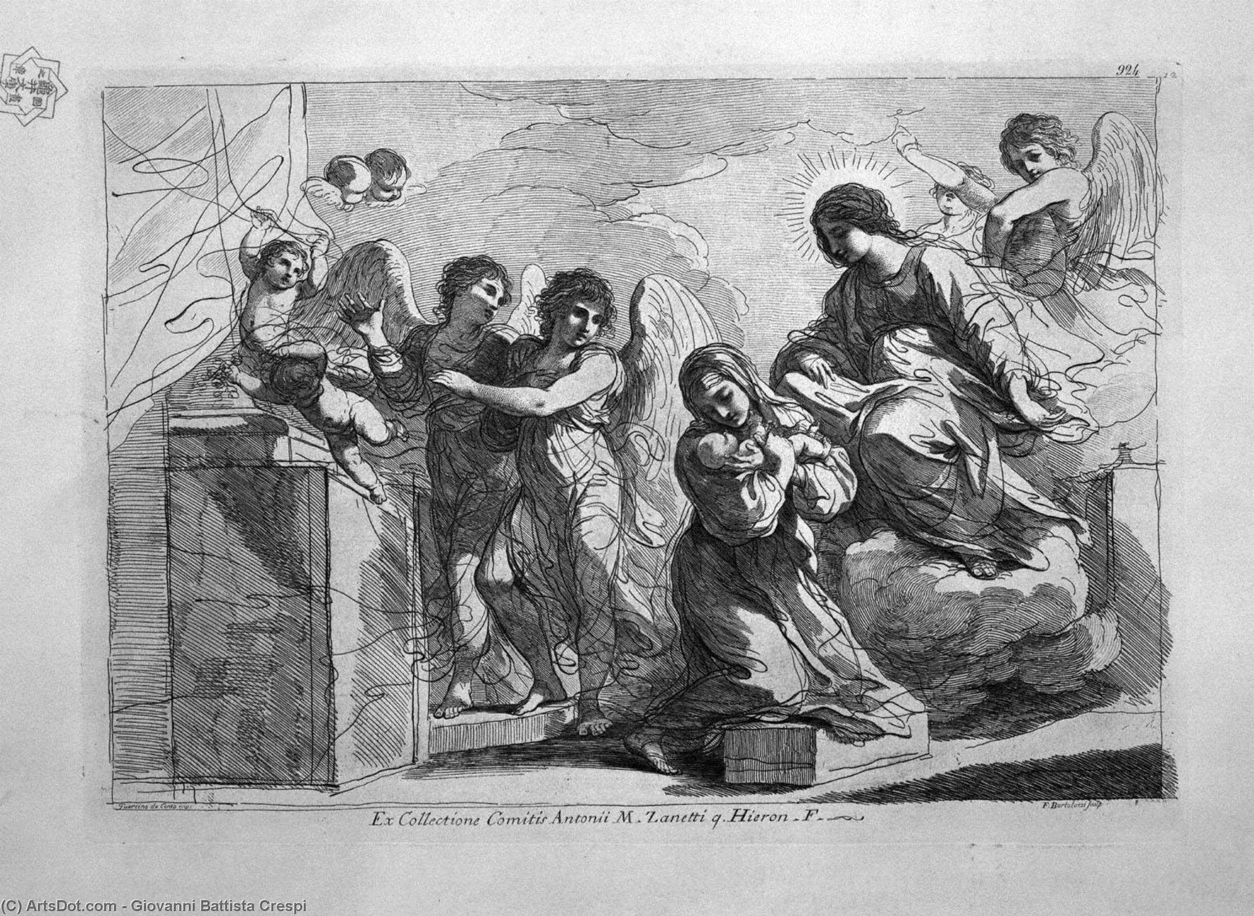 Order Oil Painting Replica Baptism of Jesus Christ by Giovanni Battista Crespi (2007-1770, Italy) | ArtsDot.com