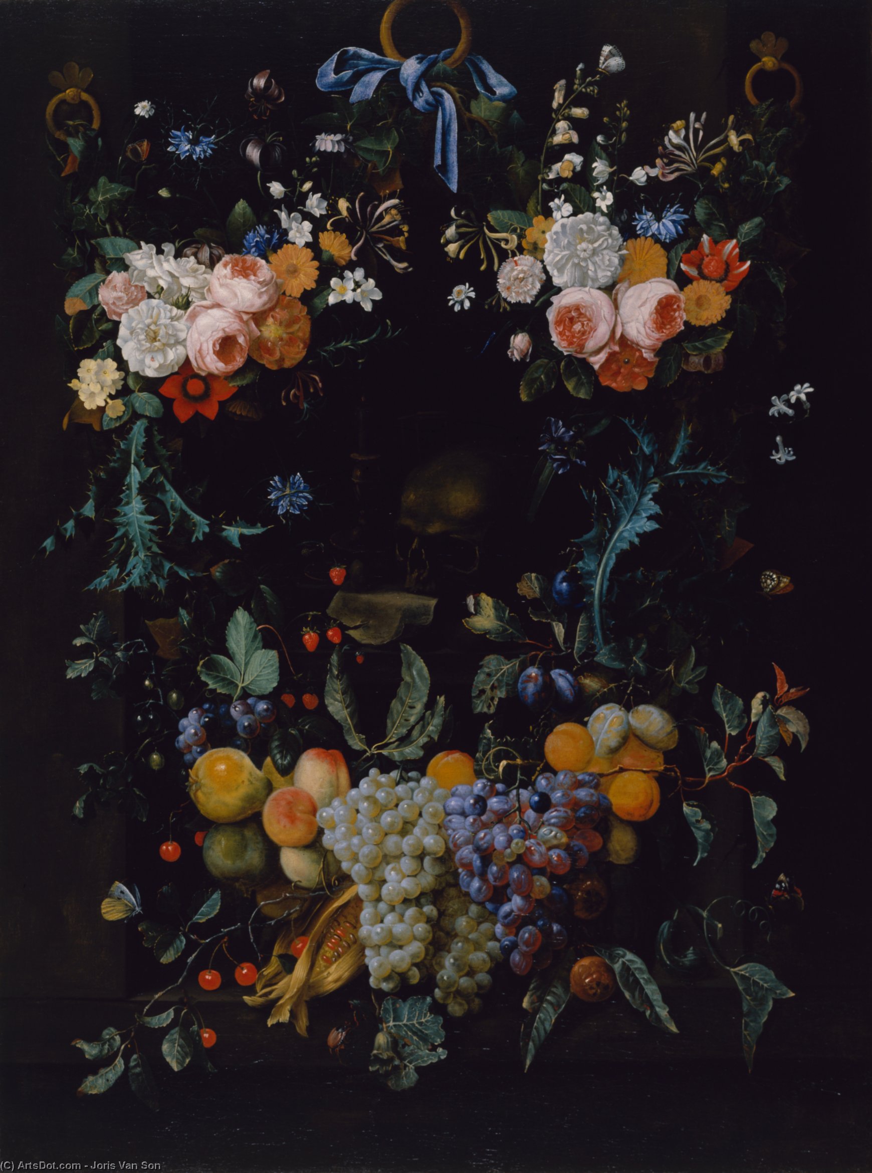 Order Oil Painting Replica Allegory on Human Life by Joris Van Son (1542-1601, Belgium) | ArtsDot.com