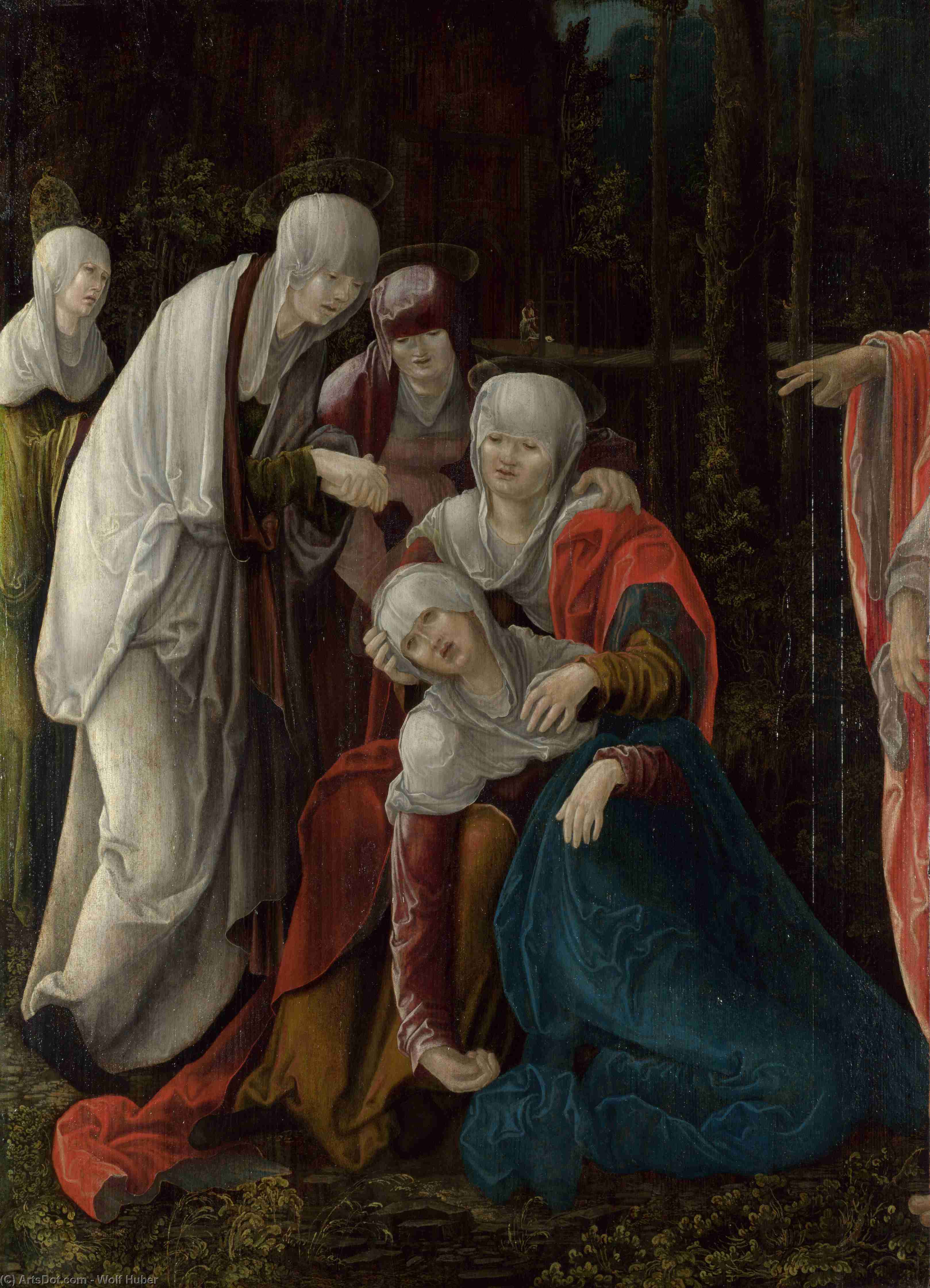 Order Oil Painting Replica Christ taking leave of his Mother by Wolf Huber (1490-1553, Austria) | ArtsDot.com