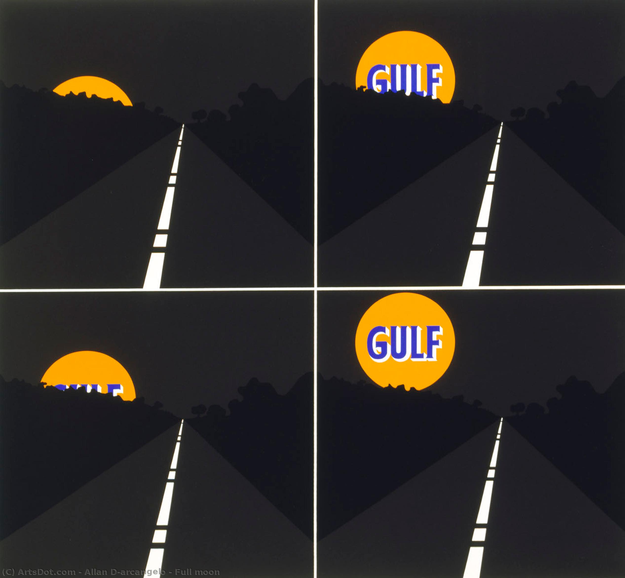 Order Oil Painting Replica Full moon, 1969 by Allan D'arcangelo (Inspired By) (1930-1998, United States) | ArtsDot.com
