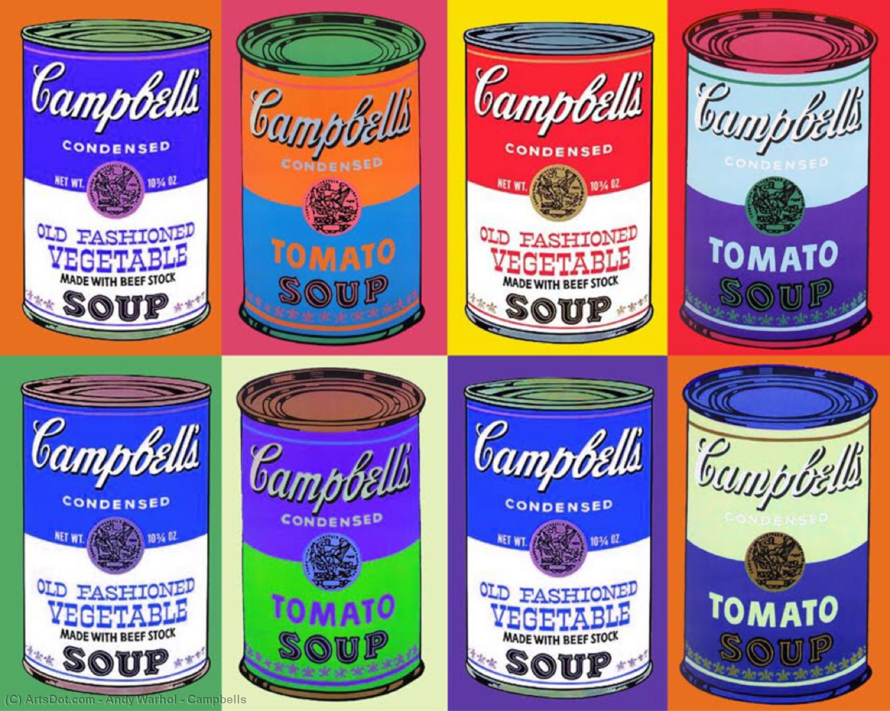 Buy Museum Art Reproductions Campbells by Andy Warhol (Inspired By) (1928-1987, United States) | ArtsDot.com