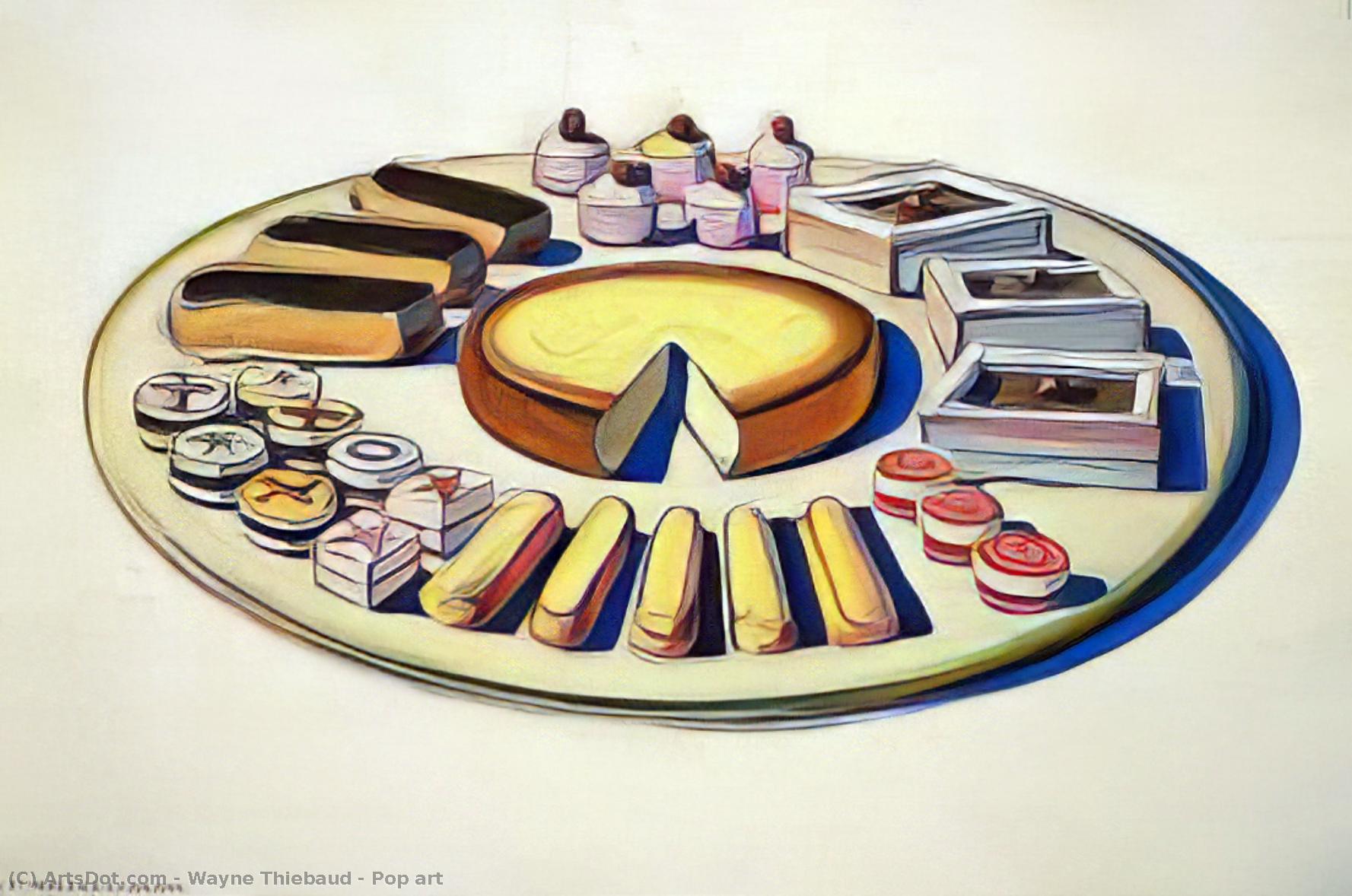 Pop art by Wayne Thiebaud (1920-2021, United States) Wayne Thiebaud | ArtsDot.com