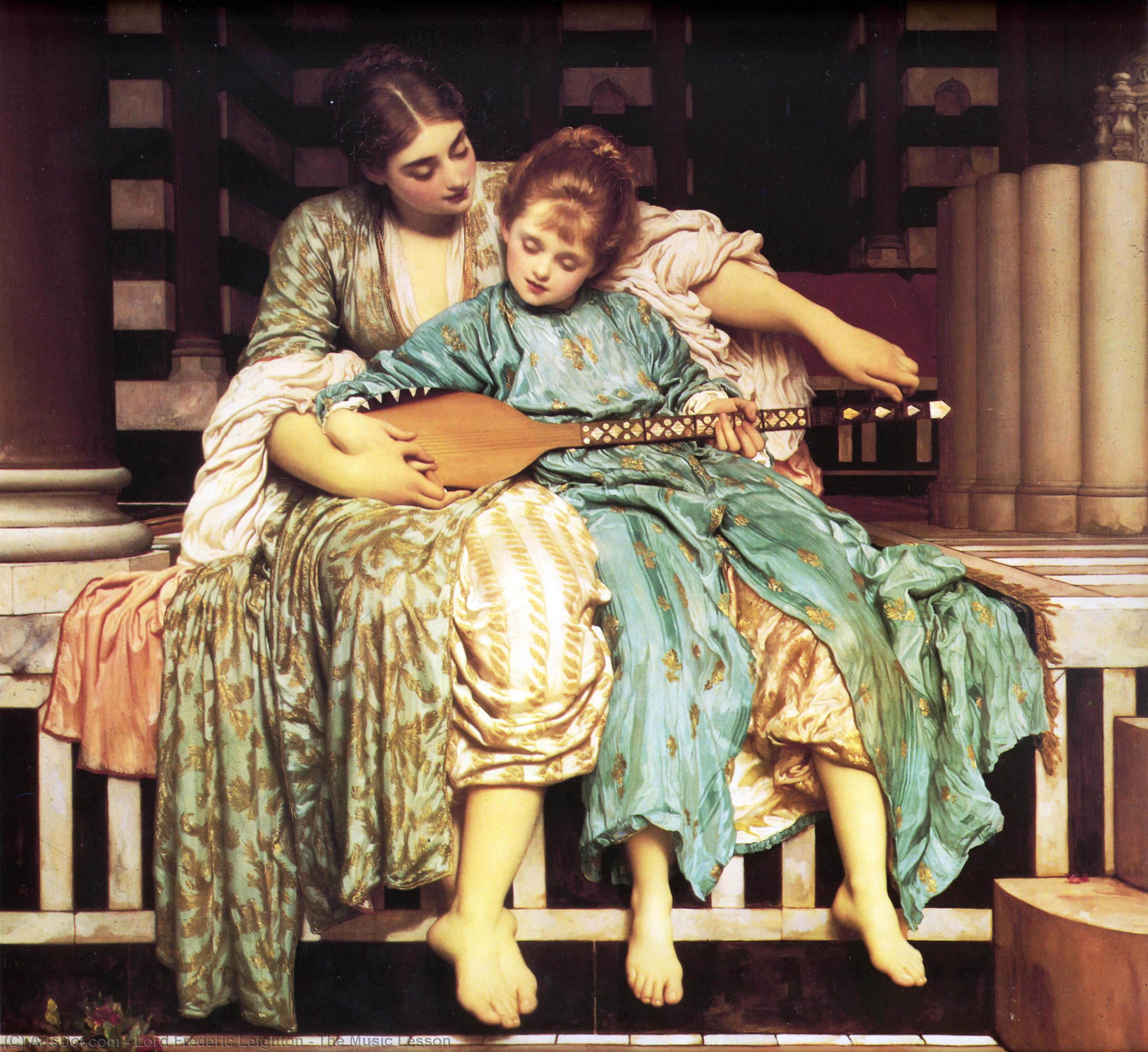 Order Art Reproductions The Music Lesson, 1877 by Lord Frederic Leighton | ArtsDot.com