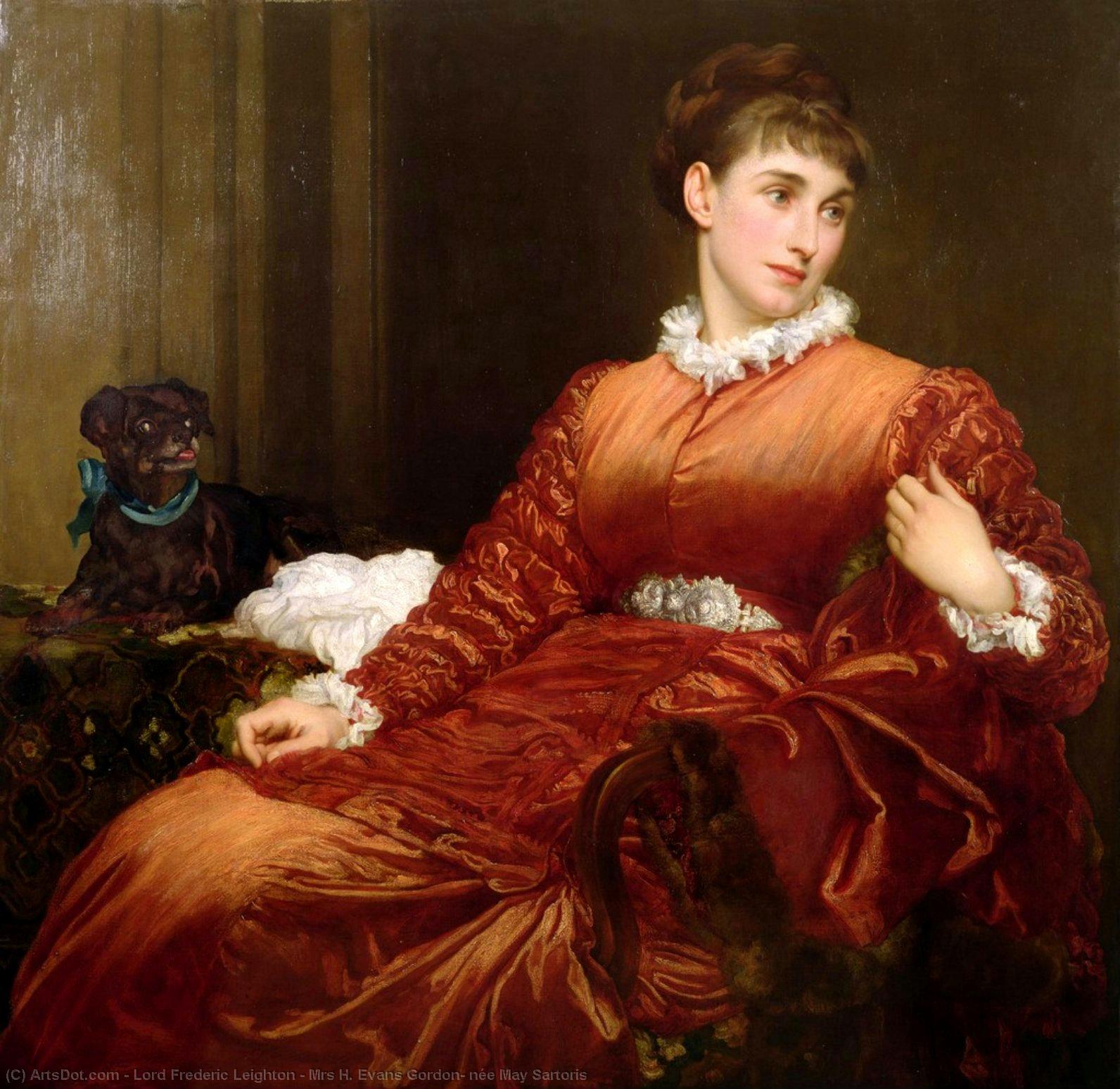 Order Art Reproductions Mrs H. Evans Gordon, née May Sartoris, 1875 by Lord Frederic Leighton | ArtsDot.com