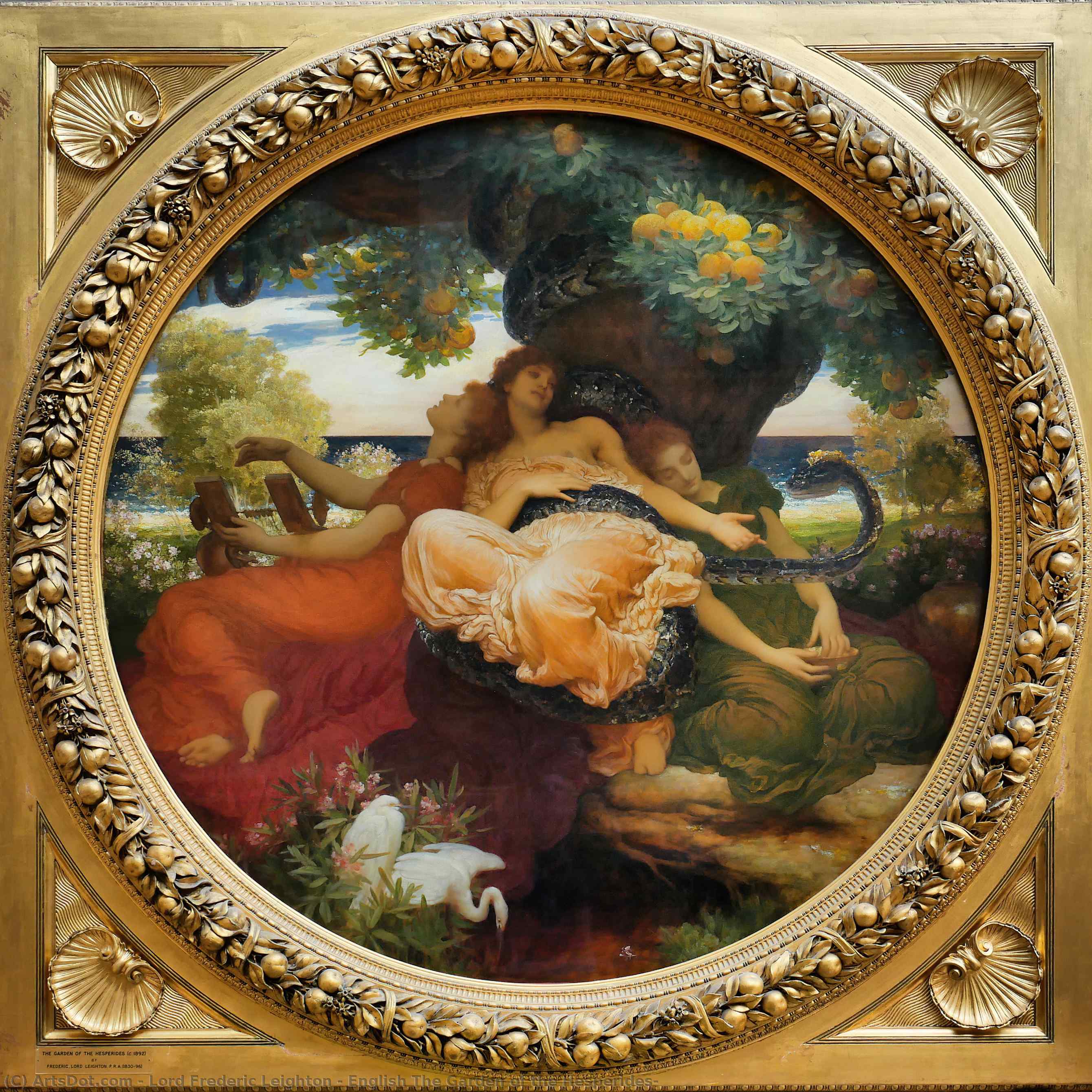 Order Paintings Reproductions English The Garden of the Hesperides‎, 1892 by Sir Frederic Lord Leighton (1830-1896, United Kingdom) | ArtsDot.com