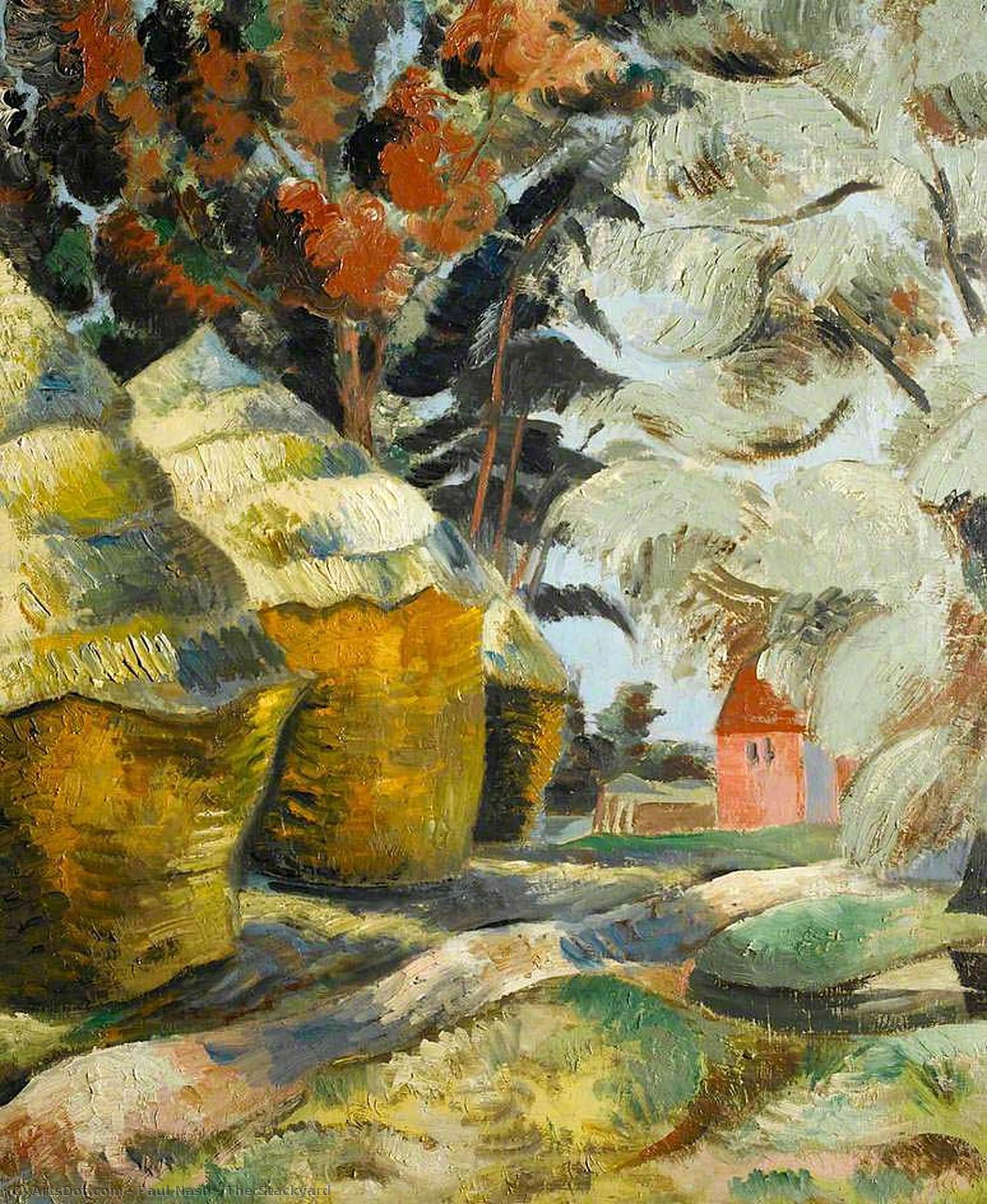 Order Paintings Reproductions The Stackyard, 1925 by Paul Nash (1889-1946, United Kingdom) | ArtsDot.com