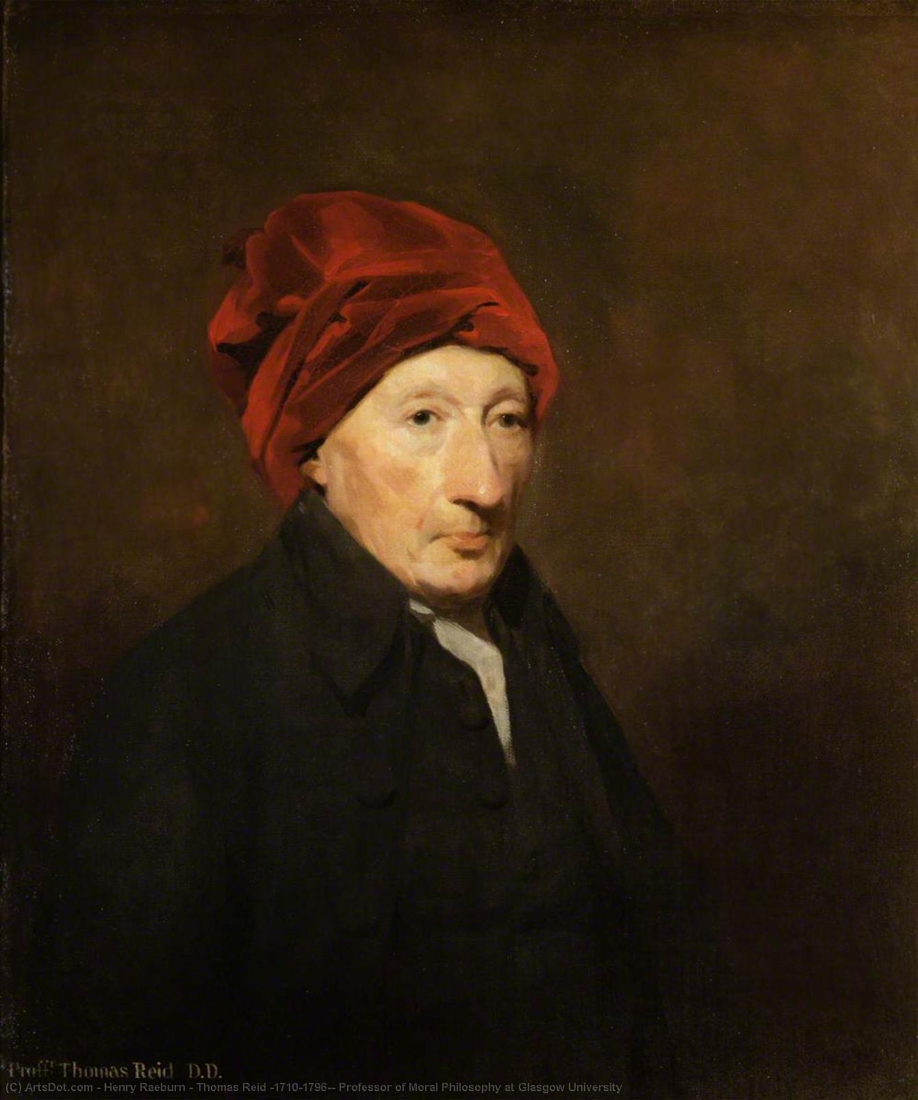 Order Paintings Reproductions Thomas Reid (1710–1796), Professor of Moral Philosophy at Glasgow University, 1796 by Henry Raeburn (1756-1823, United Kingdom) | ArtsDot.com