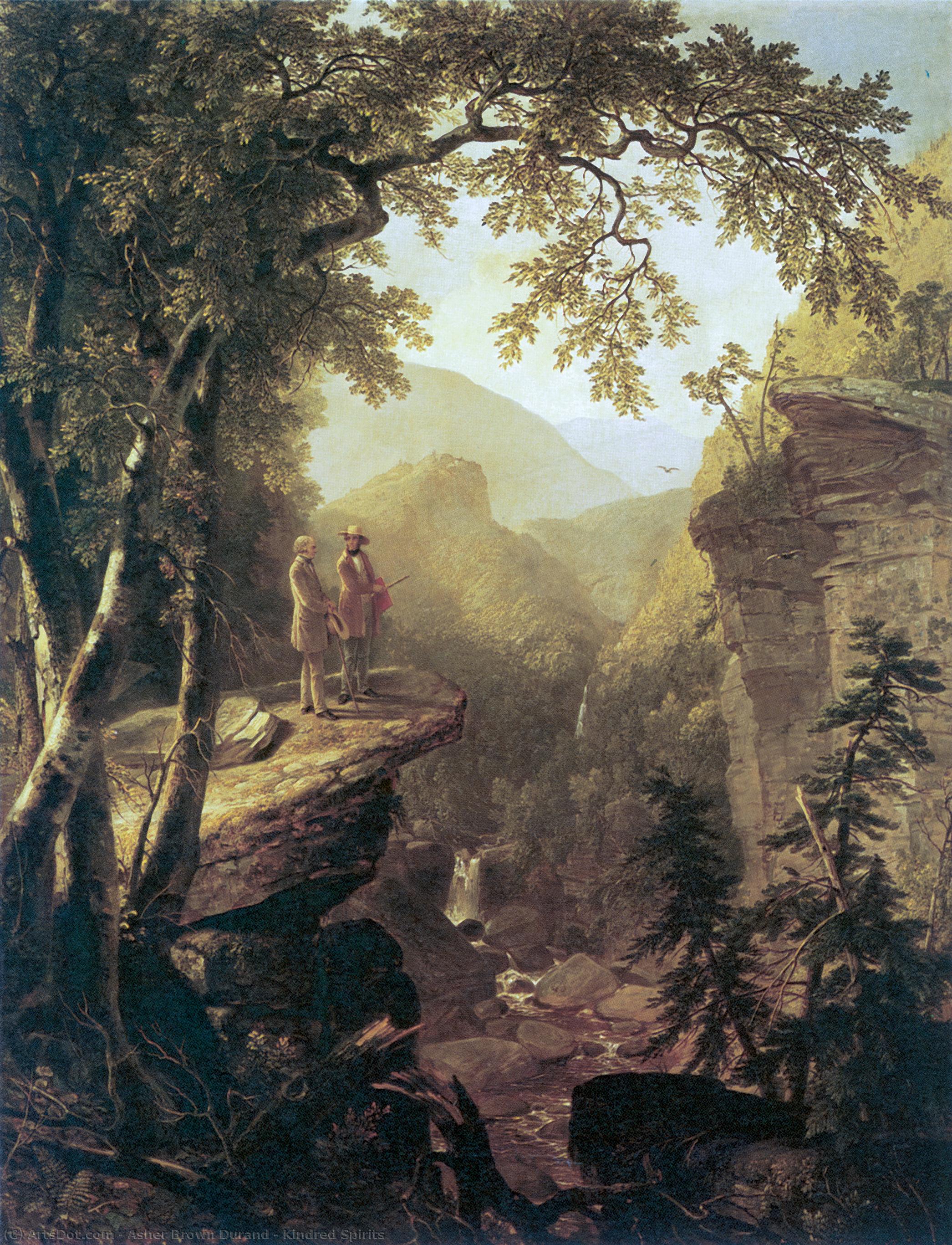 Order Paintings Reproductions Kindred Spirits, 1849 by Asher Brown Durand (1796-1886, United States) | ArtsDot.com