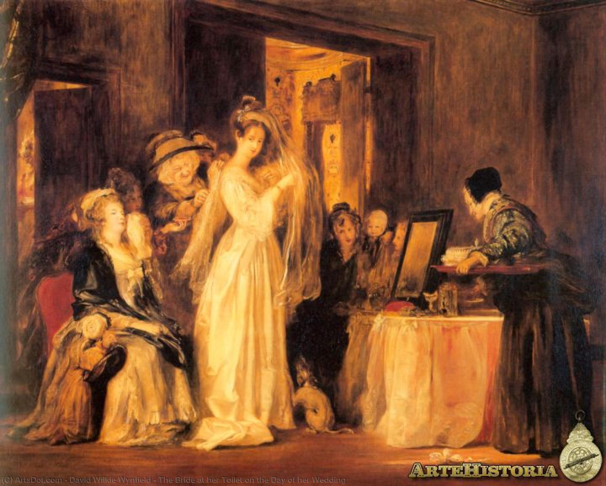 Order Paintings Reproductions The Bride at her Toilet on the Day of her Wedding, 1838 by Sir David Wilkie (1785-1841, Scotland) | ArtsDot.com