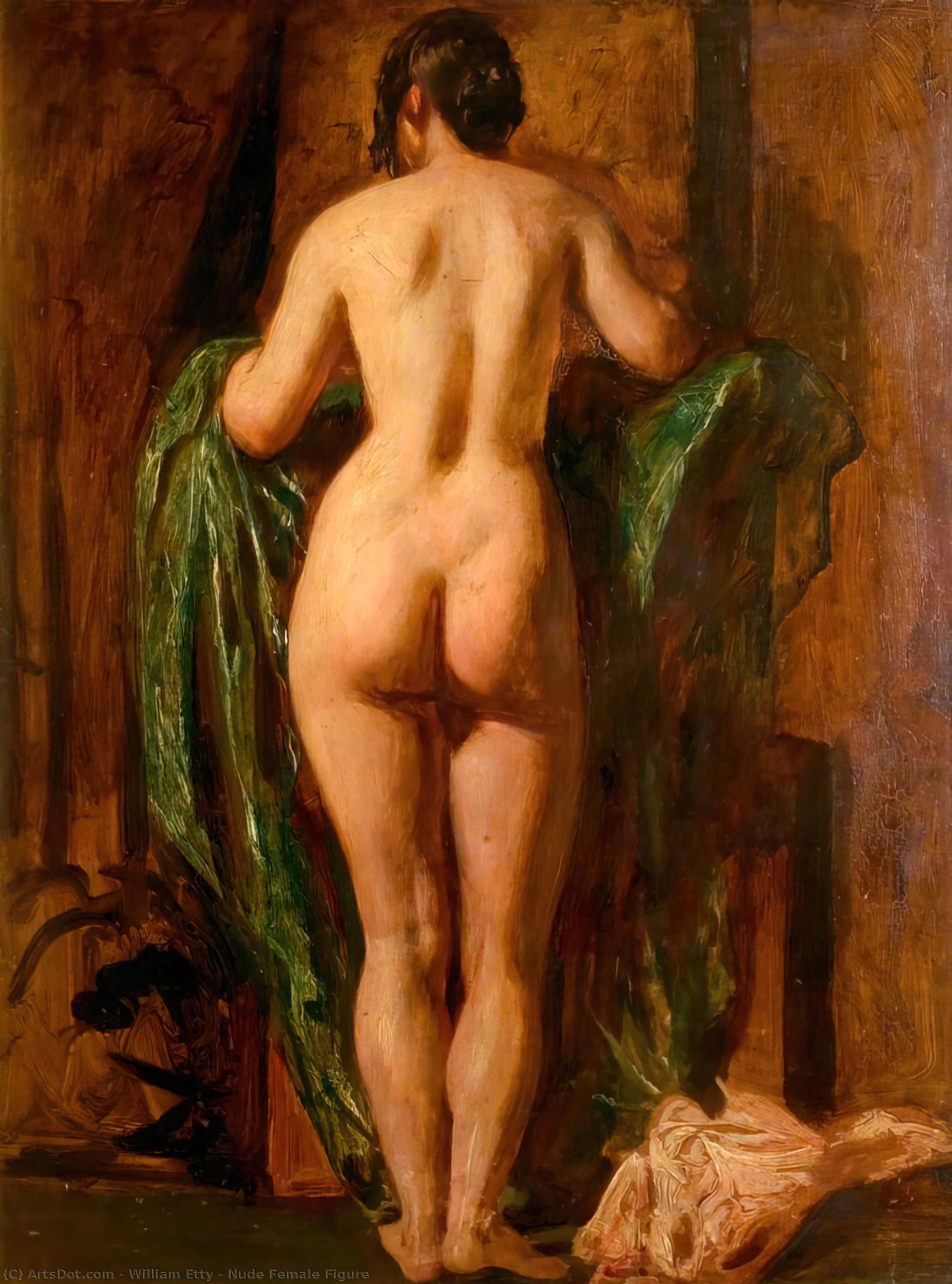 Order Paintings Reproductions Nude Female Figure, 1840 by William Etty (1787-1849, United Kingdom) | ArtsDot.com