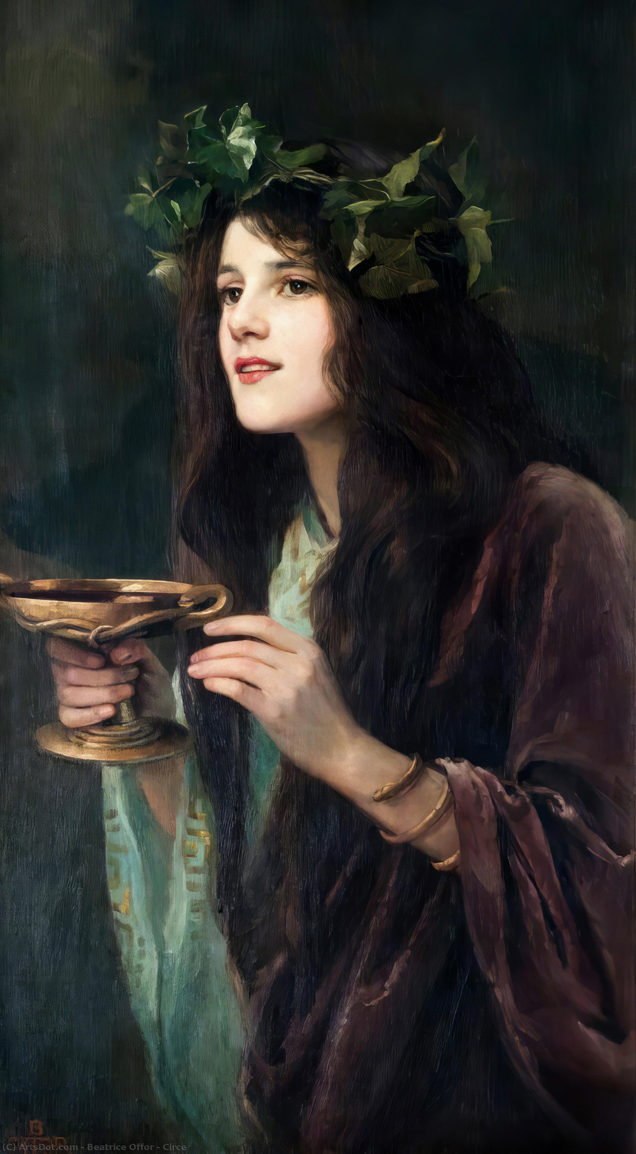 Order Oil Painting Replica Circe, 1911 by Beatrice Offor (1864-1920, United Kingdom) | ArtsDot.com