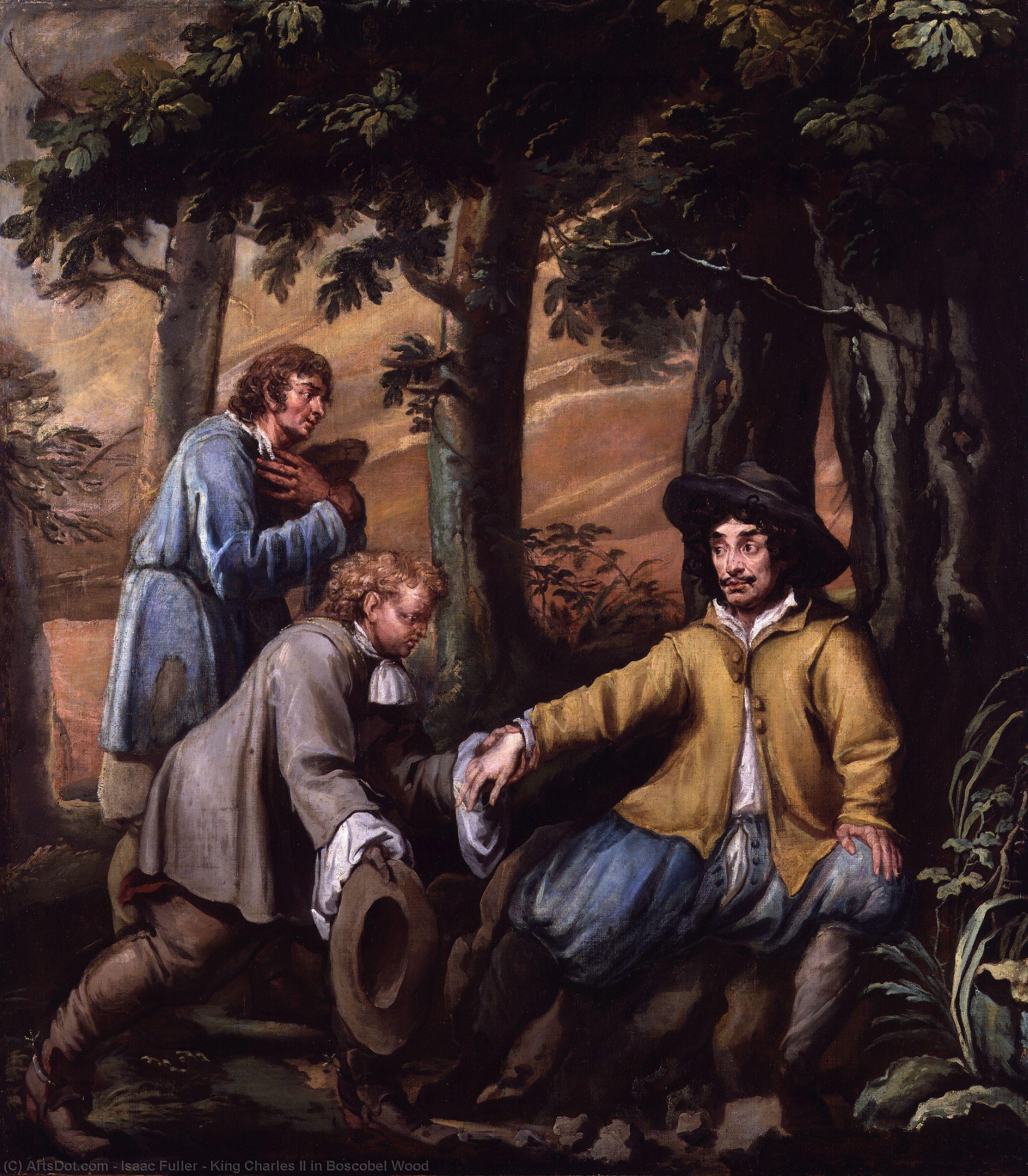 Buy Museum Art Reproductions King Charles II in Boscobel Wood, 1660 by Isaac Fuller (1606-1672) | ArtsDot.com