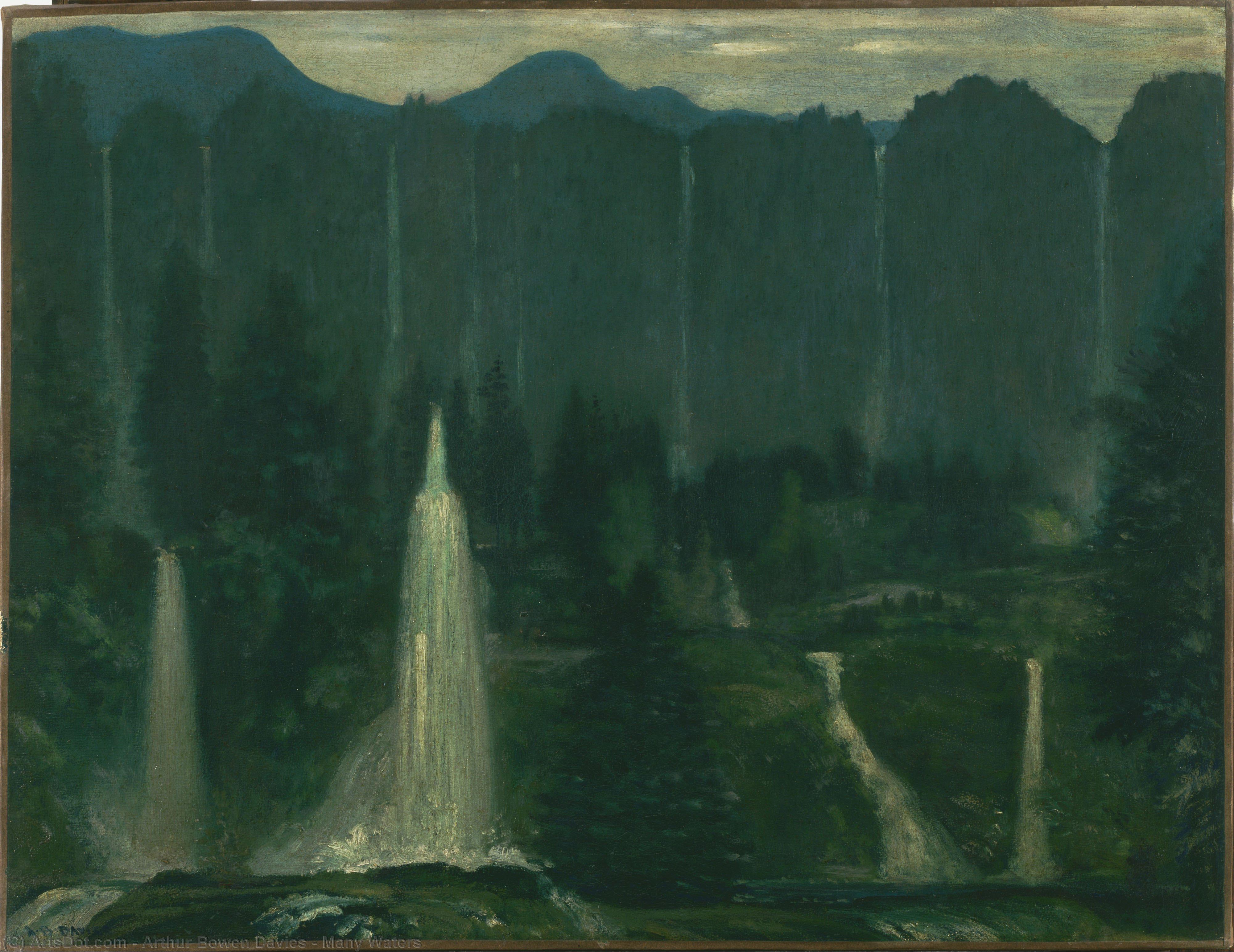 Compra Riproduzioni D'arte Del Museo Molte acque, 1905 di Arthur Bowen Davies (1863-1928, United States) | ArtsDot.com