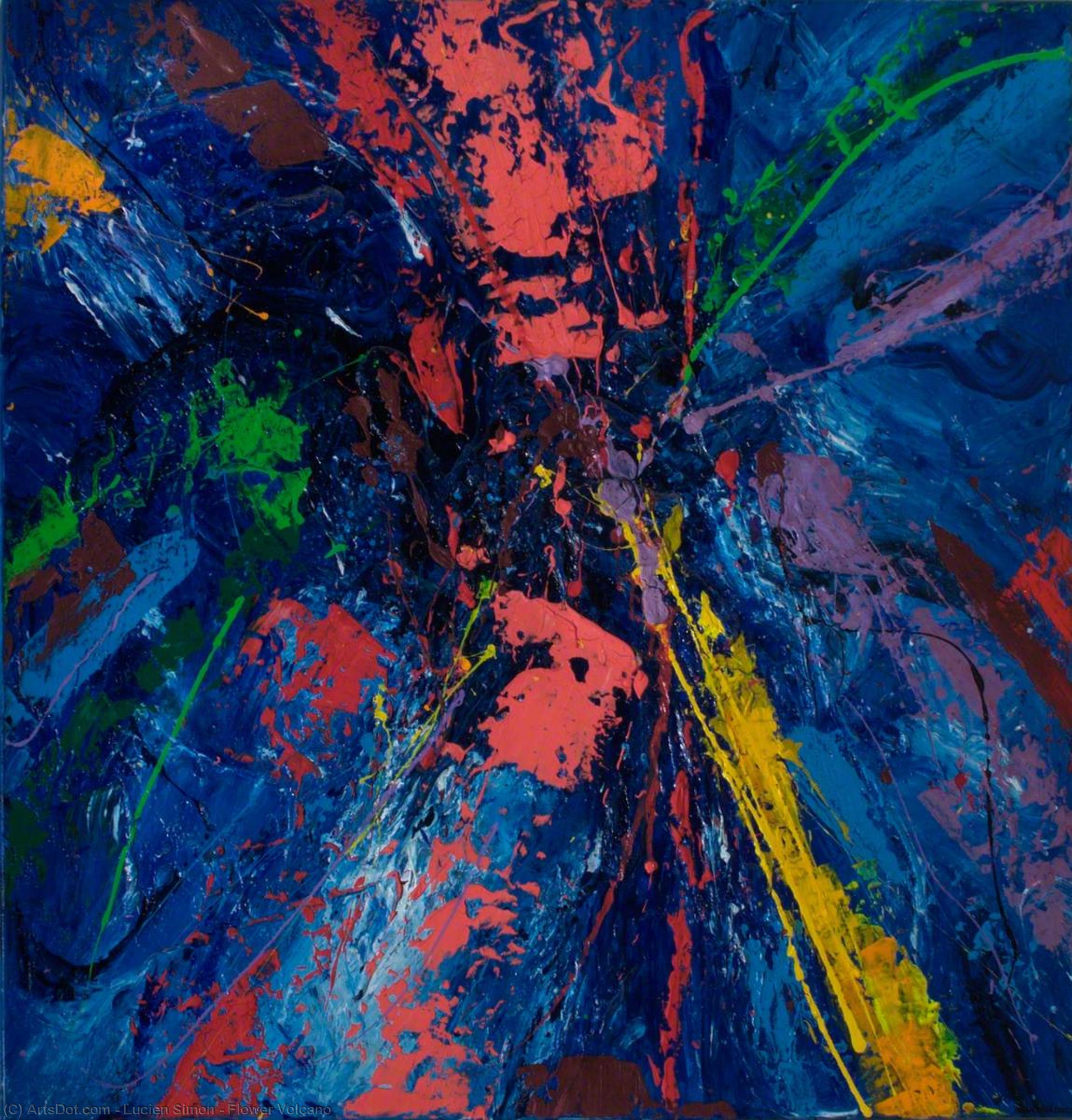 顺序 藝術再現 鲜花火山。, 2004 通过 Lucien Simon (1861-1945) | ArtsDot.com