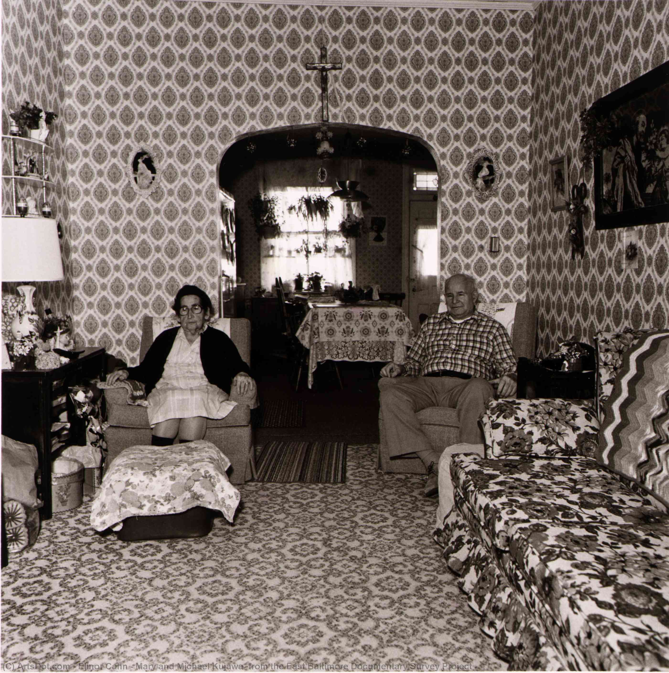 Mary and Michael Kujawa, from the East Baltimore Documentary Survey Project, 1979 by Elinor Cahn (1924-2020) Elinor Cahn | ArtsDot.com