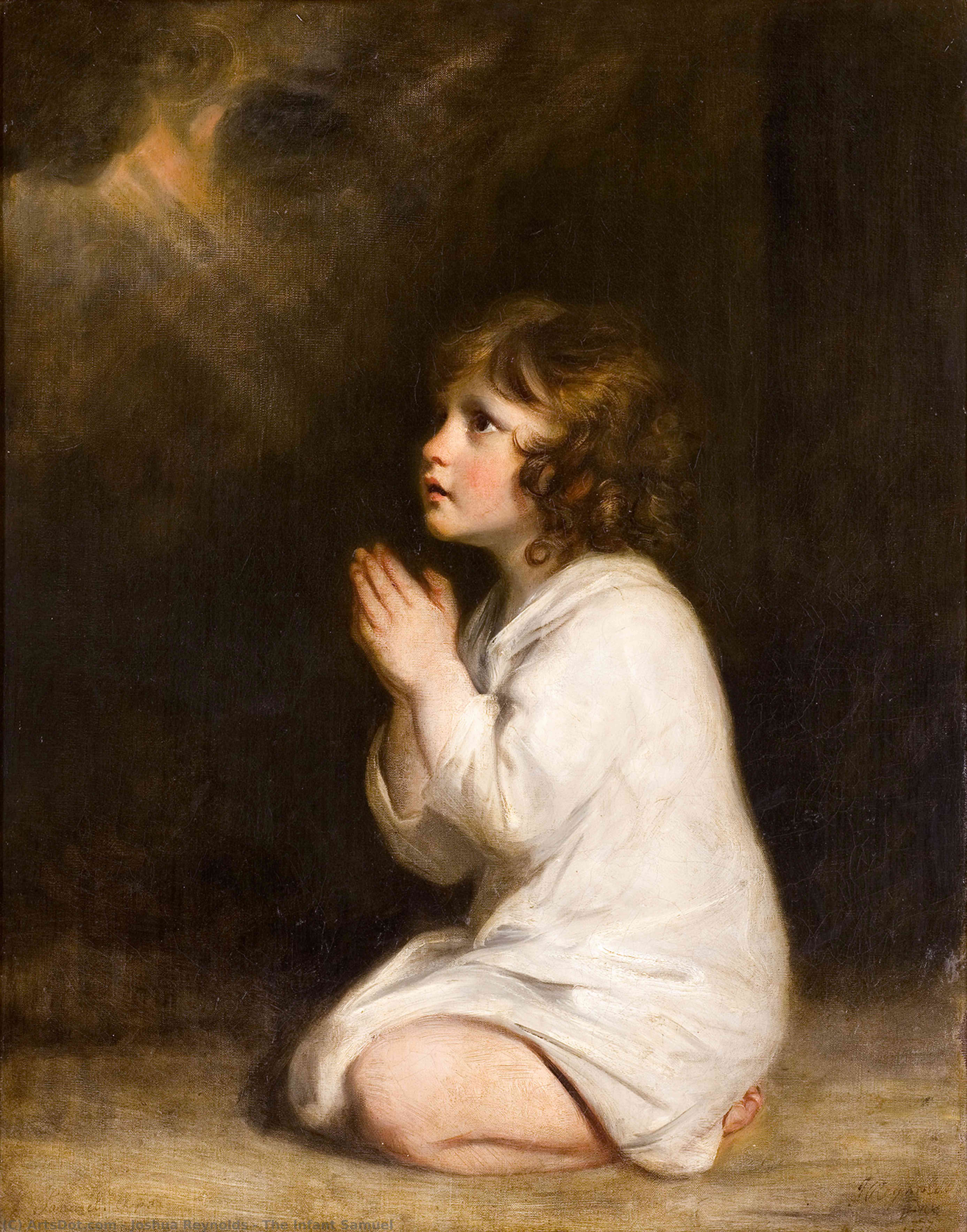顺序 手工油畫 The Infant Samuel 。, 1776 通过 Sir Joshua Reynolds (1723-1792, United Kingdom) | ArtsDot.com