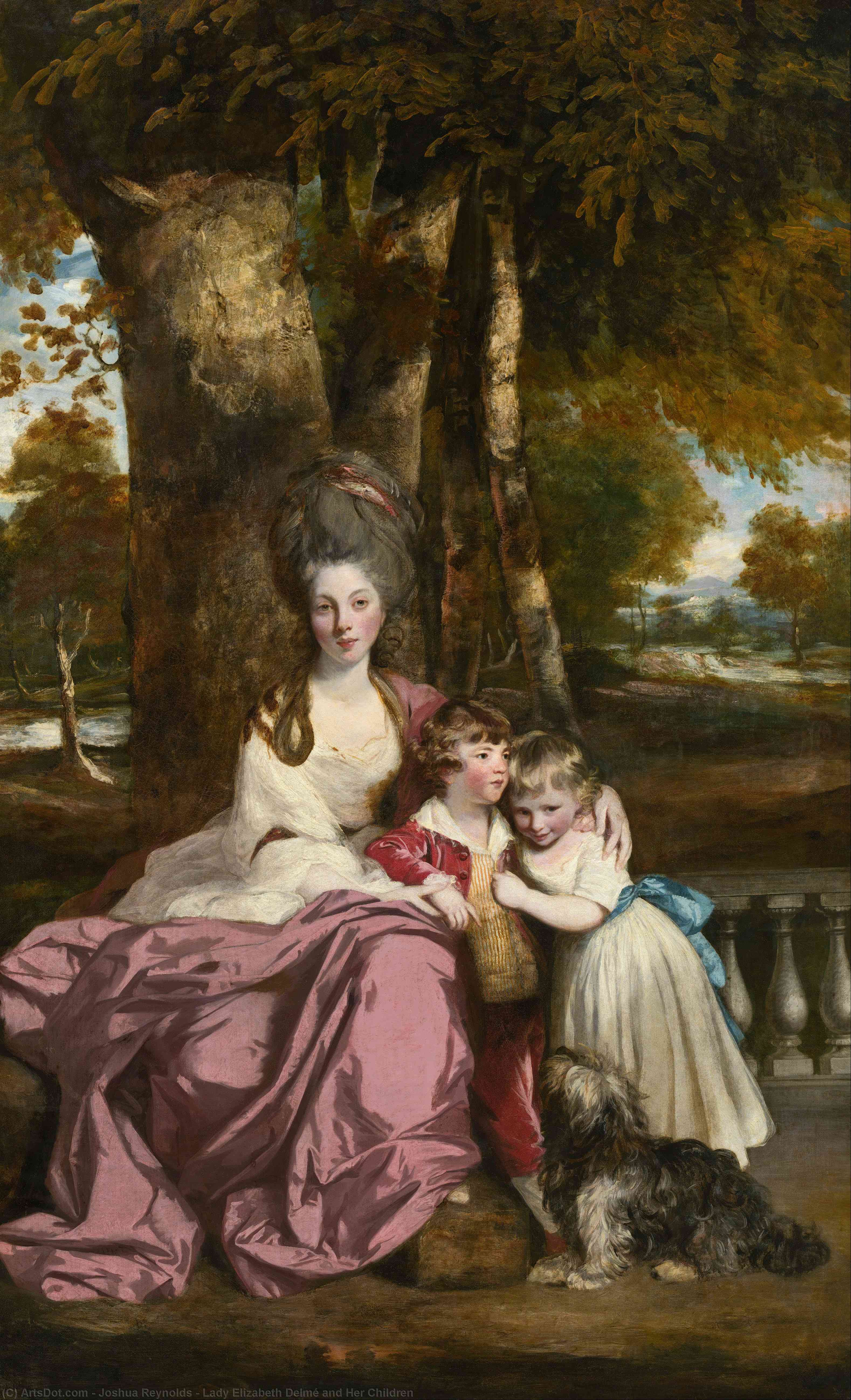 Buy Museum Art Reproductions Lady Elizabeth Delmé and Her Children, 1779 by Joshua Reynolds | ArtsDot.com