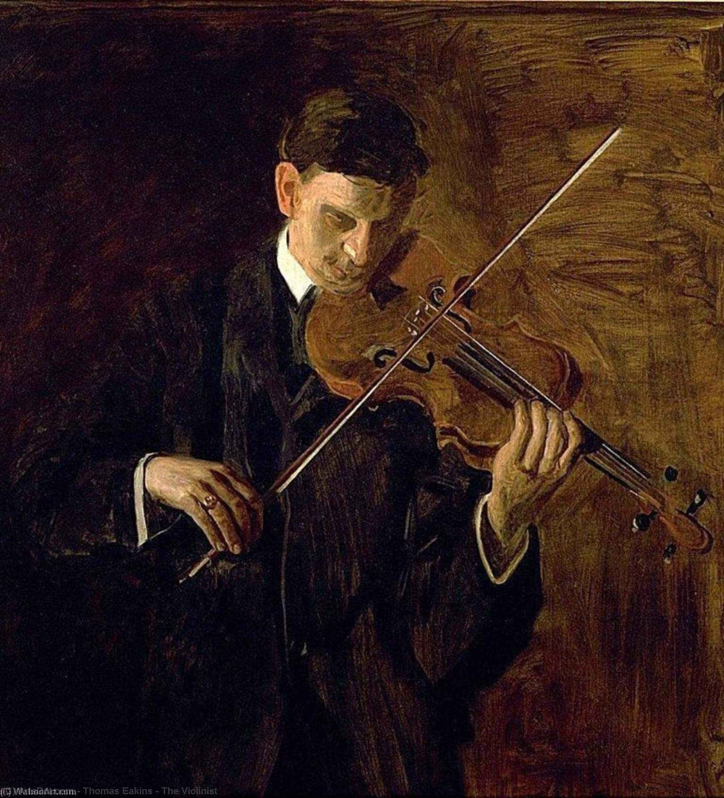 Order Paintings Reproductions The Violinist, 1904 by Thomas Eakins (1844-1916, United States) | ArtsDot.com