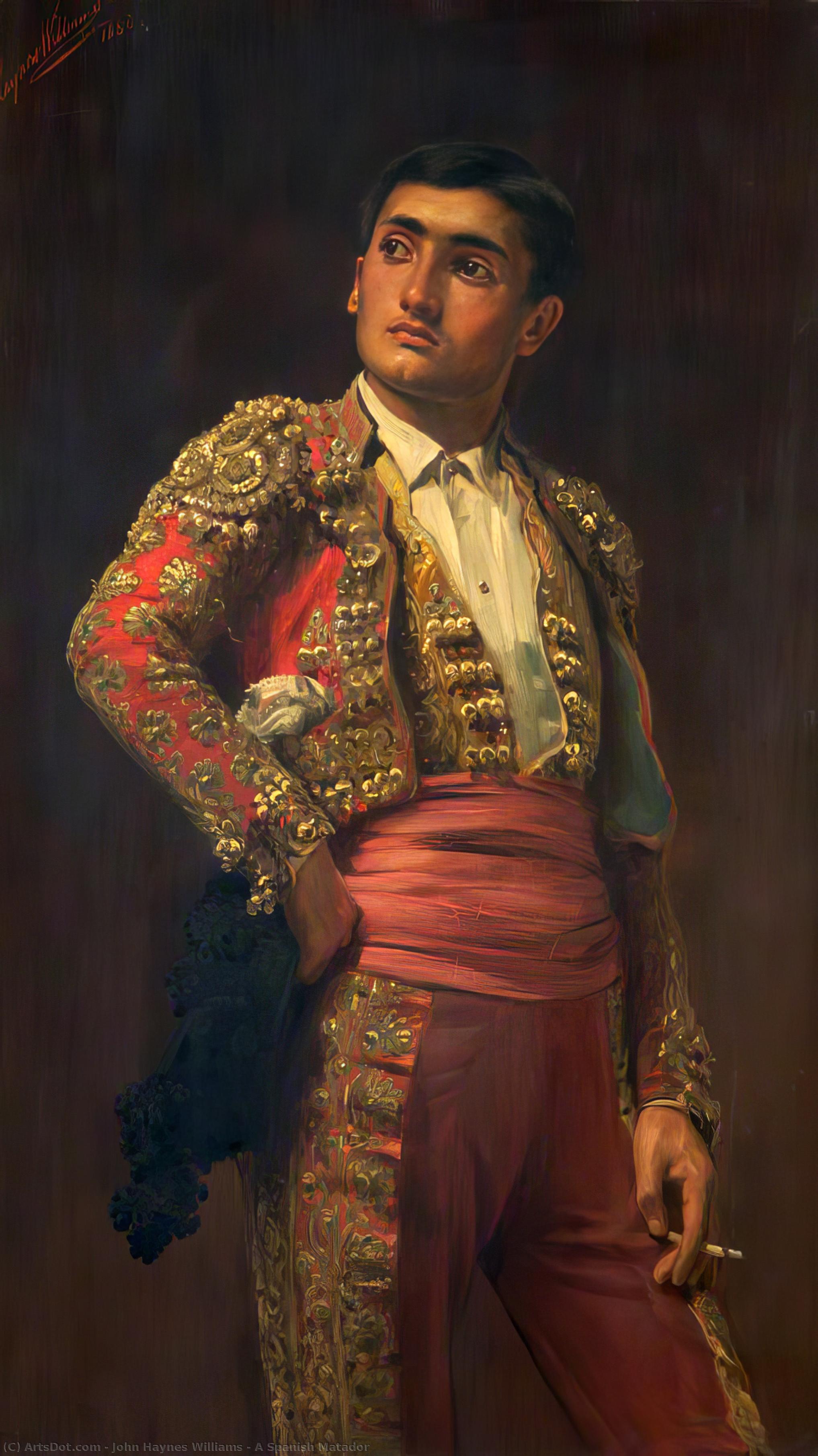 Buy Museum Art Reproductions A Spanish Matador, 1880 by John Haynes Williams (1836-1908) | ArtsDot.com