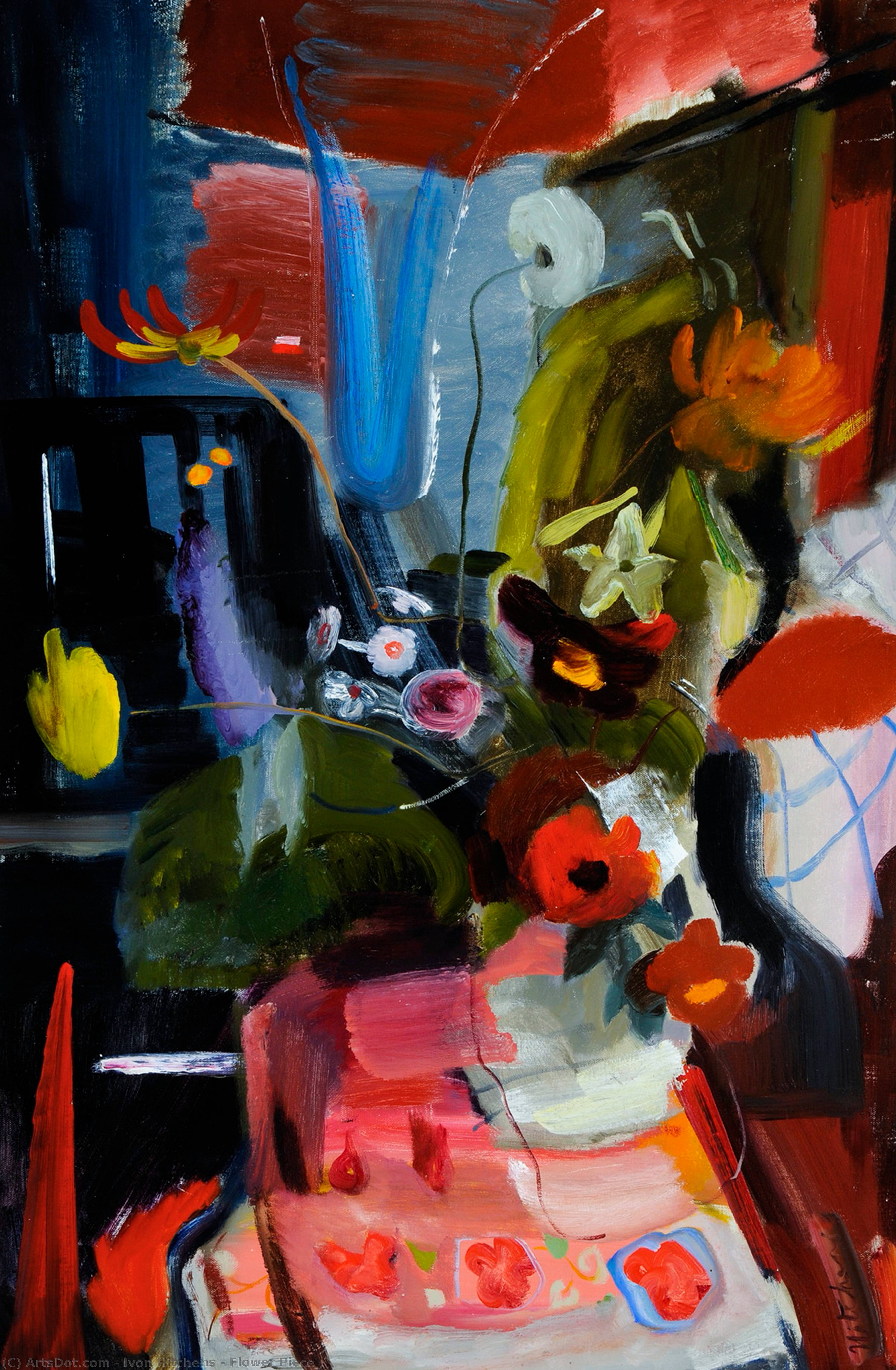Order Artwork Replica Flower Piece, 1943 by Ivon Hitchens (Inspired By) (1893-1979) | ArtsDot.com