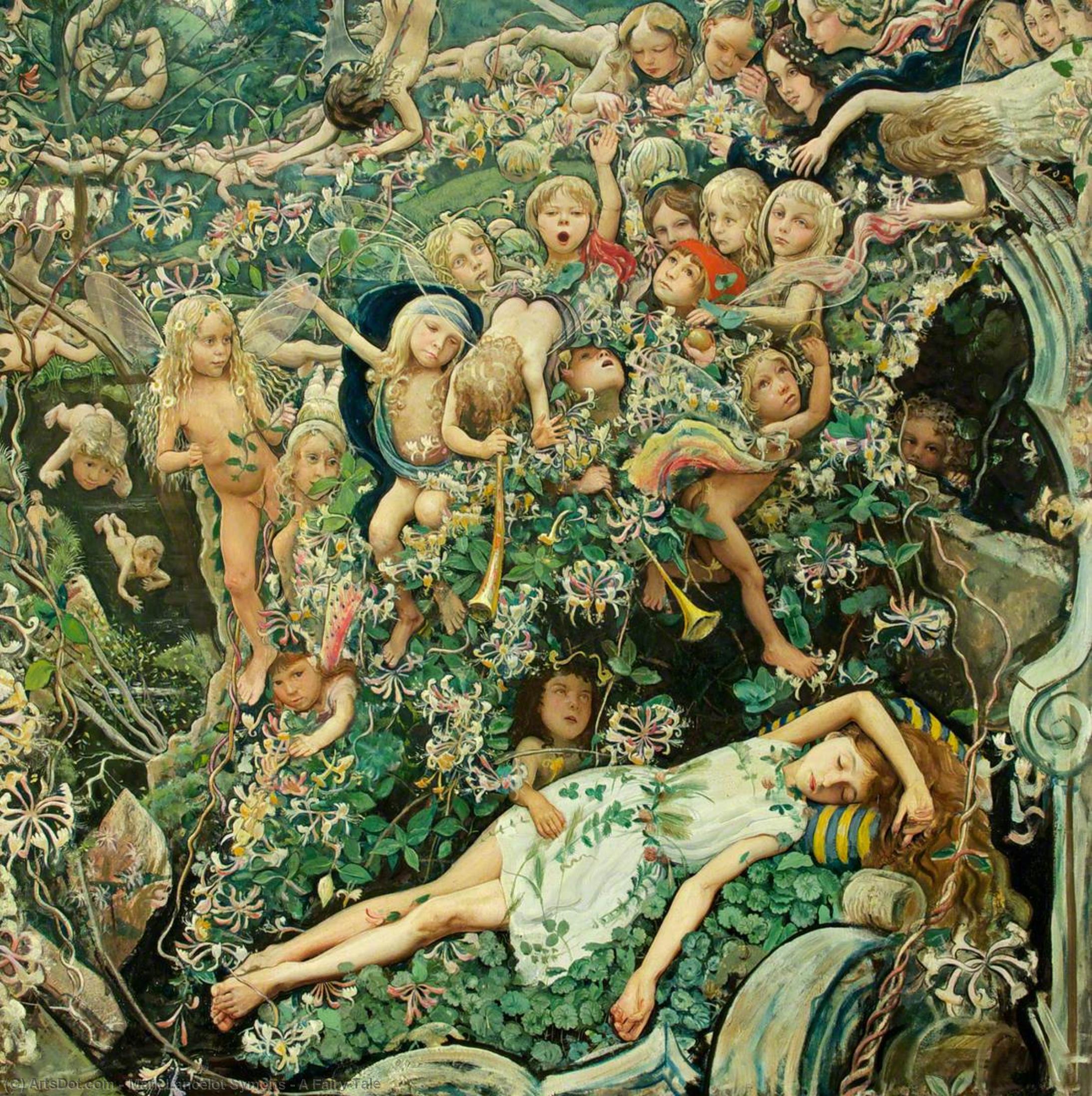 Buy Museum Art Reproductions A Fairy Tale by Mark Lancelot Symons (1887-1935) | ArtsDot.com