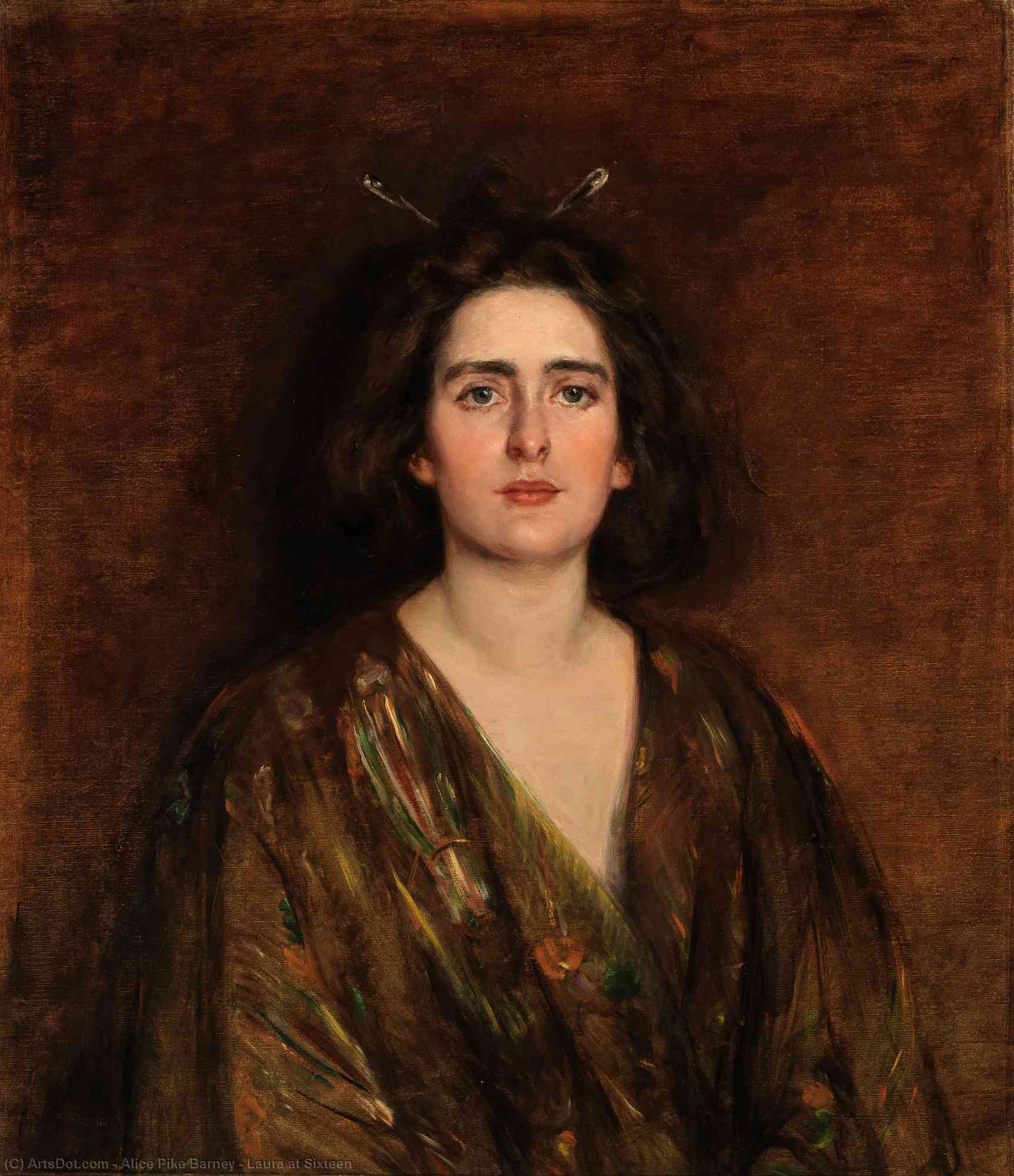 Buy Museum Art Reproductions Laura at Sixteen, 1896 by Alice Pike Barney (1857-1931, United States) | ArtsDot.com
