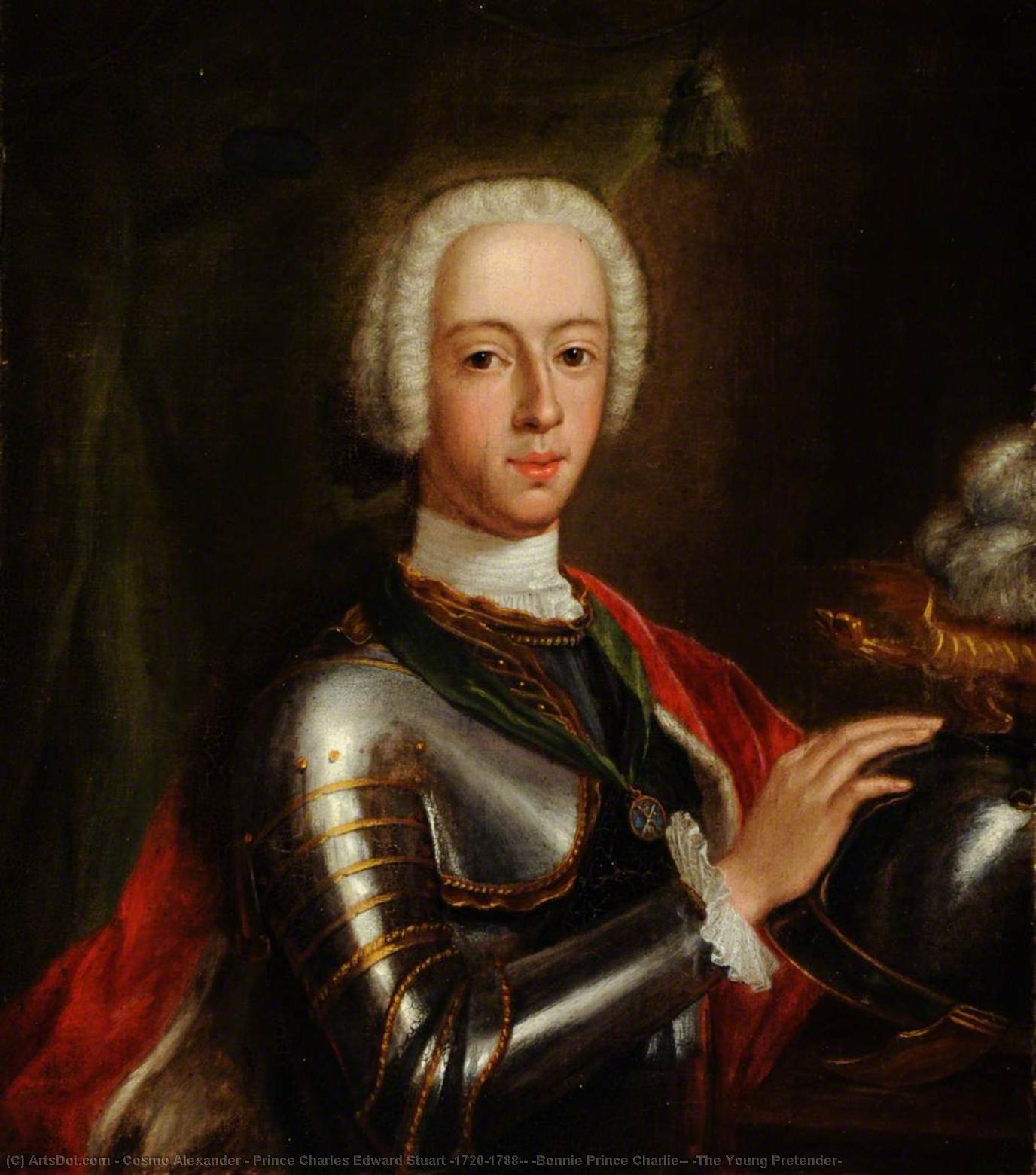 Buy Museum Art Reproductions Prince Charles Edward Stuart (1720–1788), `Bonnie Prince Charlie`, `The Young Pretender`, 1749 by Cosmo Alexander (1724-1772) | ArtsDot.com