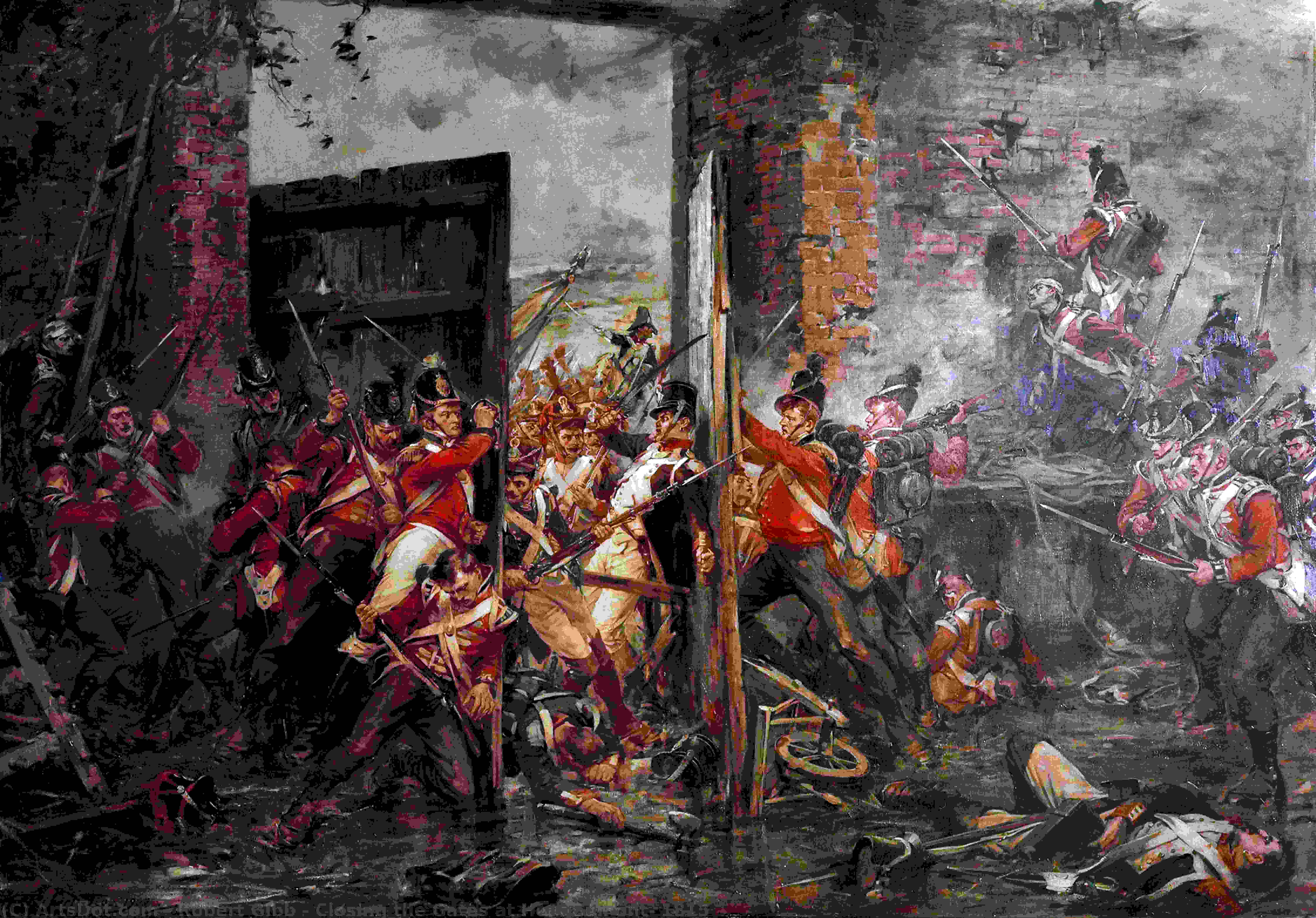 順序 絵画のコピー 1815年、ホグーモンの門を閉幕, 1903 バイ Robert Gibb (1845-1932) | ArtsDot.com