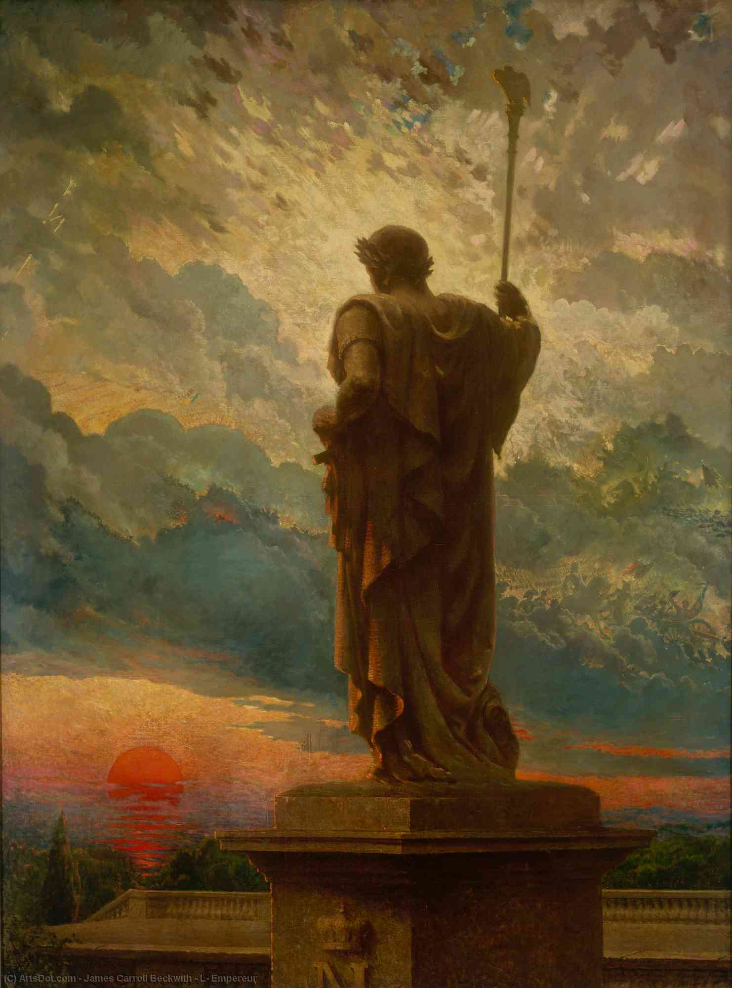 Buy Museum Art Reproductions L` Empereur, 1912 by James Carroll Beckwith (1852-1917, United States) | ArtsDot.com