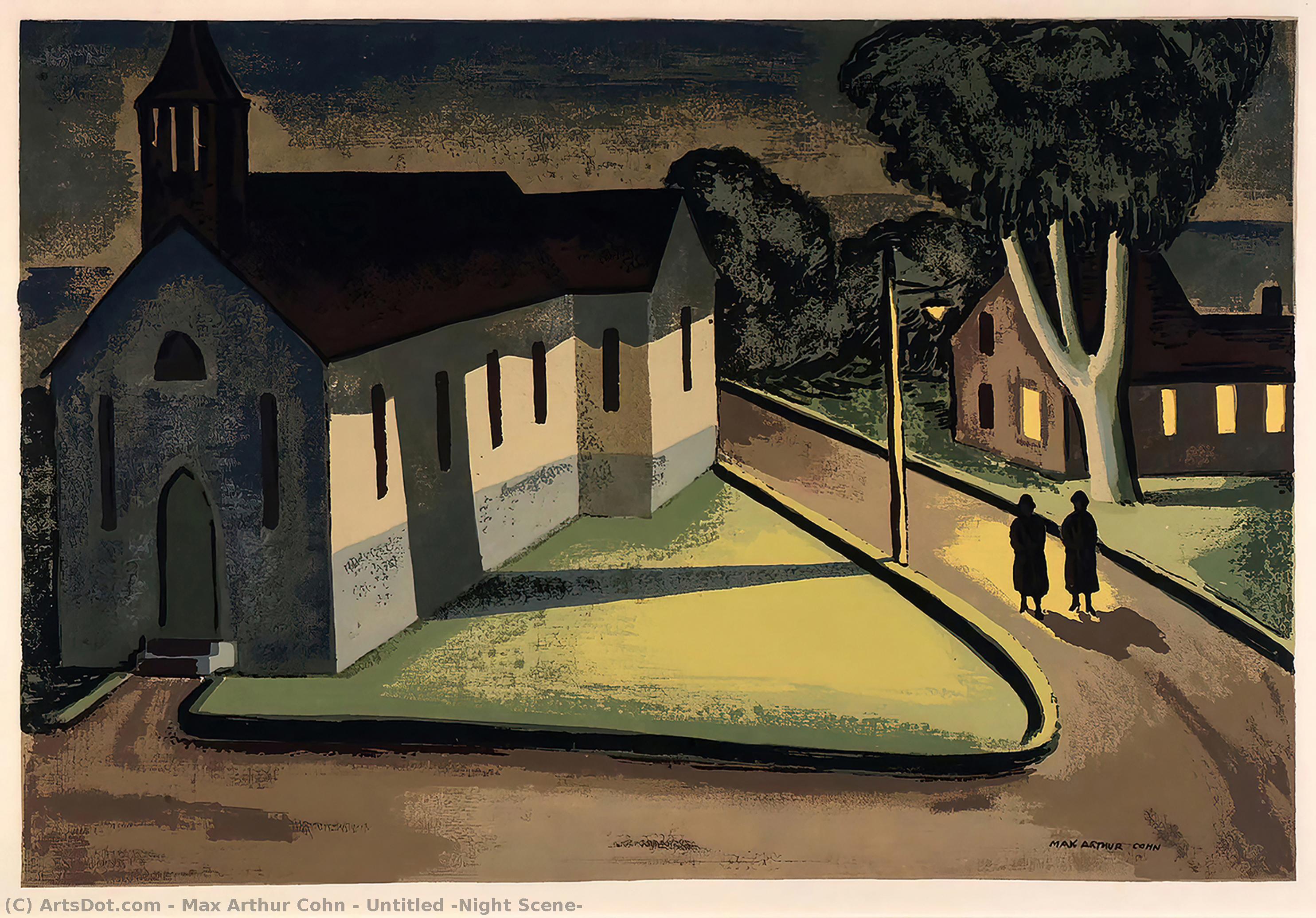 Buy Museum Art Reproductions Untitled (Night Scene), 1944 by Max Arthur Cohn (Inspired By) (1903-1998) | ArtsDot.com