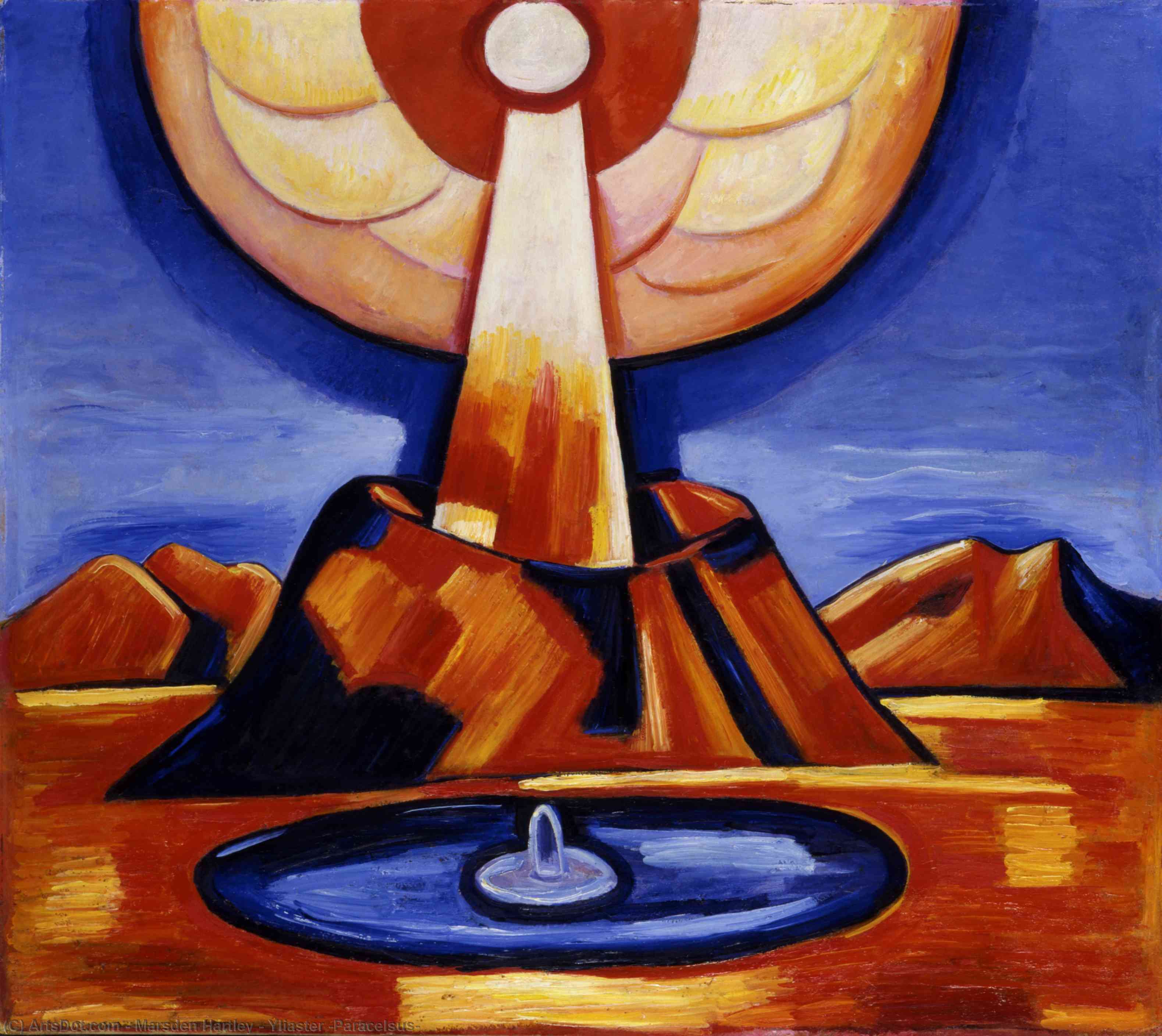 Order Oil Painting Replica Yliaster (Paracelsus), 1932 by Marsden Hartley (1877-1943, United States) | ArtsDot.com