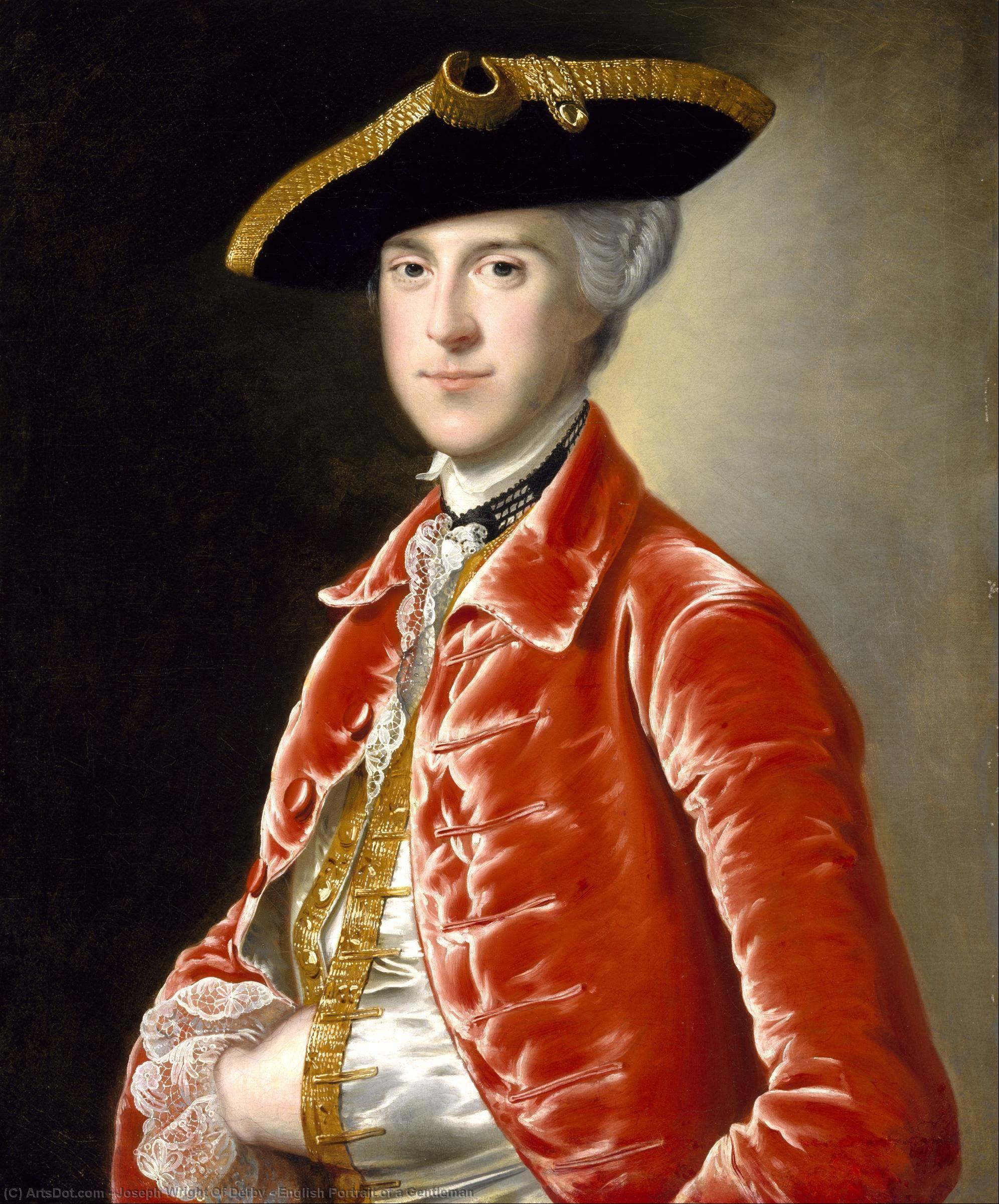 Order Artwork Replica English Portrait of a Gentleman, 1765 by Joseph Wright Of Derby (1734-1797, United Kingdom) | ArtsDot.com