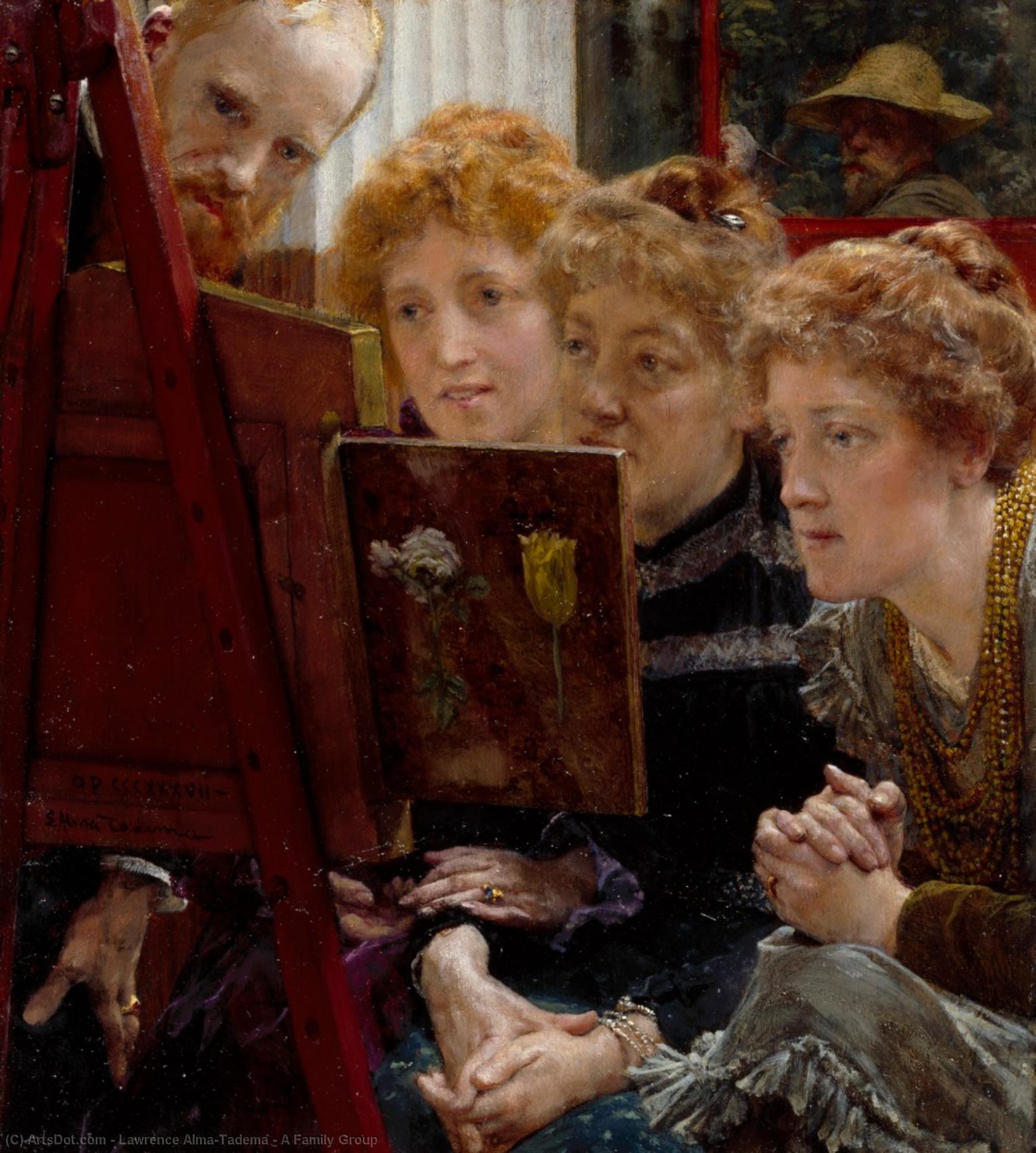 Pedir Grabados De Calidad Del Museo Un grupo familiar, 1896 de Lawrence Alma-Tadema | ArtsDot.com