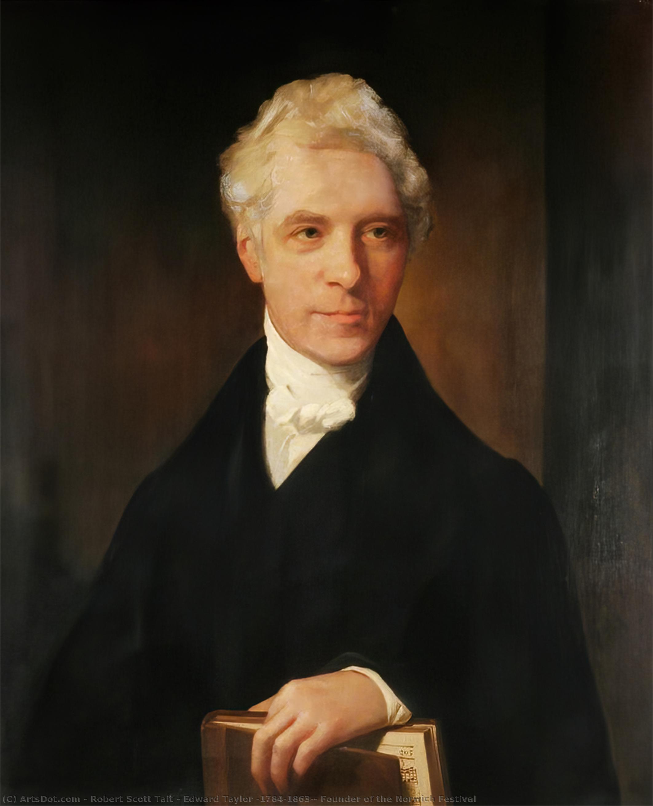 Buy Museum Art Reproductions Edward Taylor (1784–1863), Founder of the Norwich Festival by Robert Scott Tait (1816-1897) | ArtsDot.com
