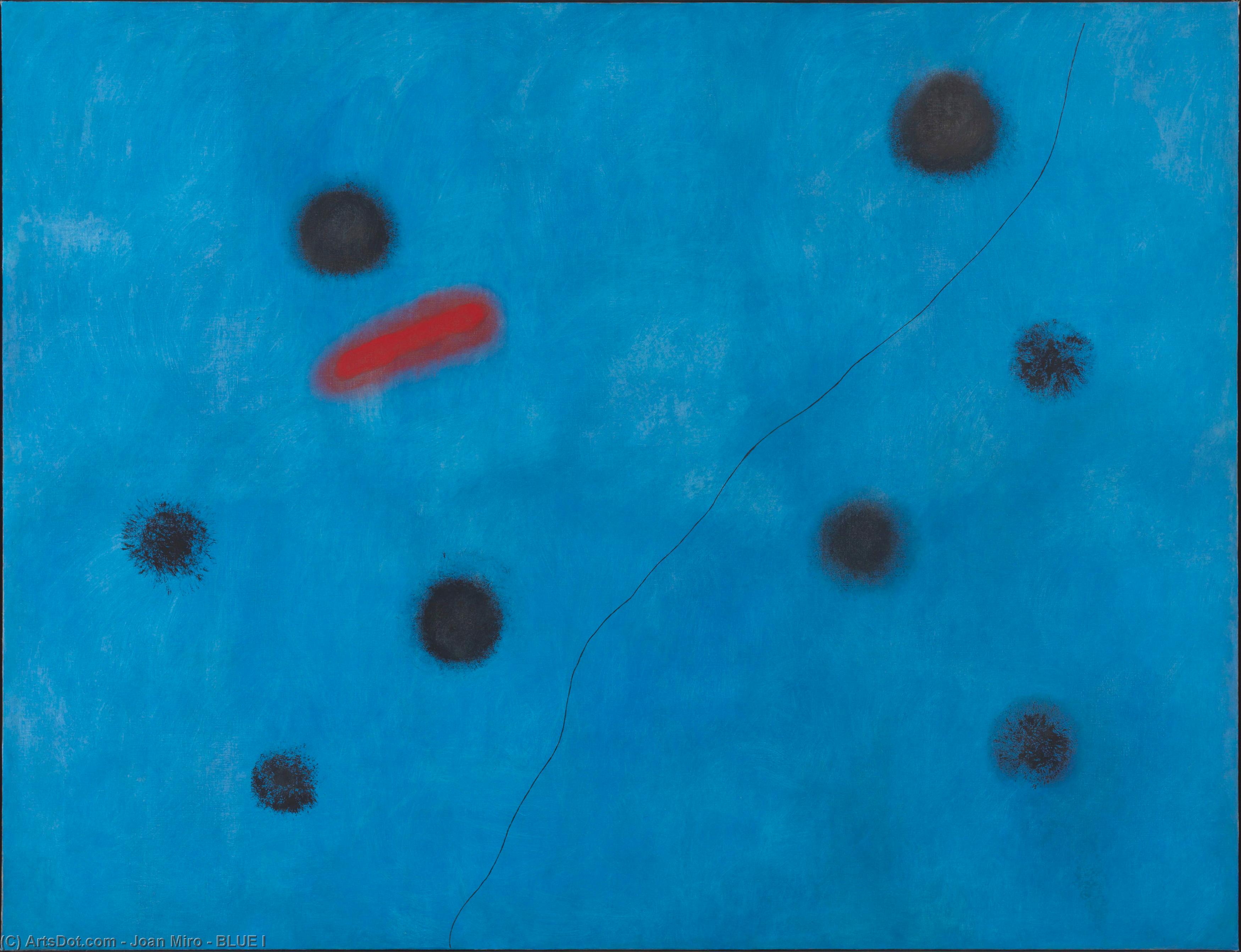 Ordinare Riproduzioni Di Belle Arti BLU I, 1961 di Joan Miró (Ispirato da) (1893-1983, Spain) | ArtsDot.com